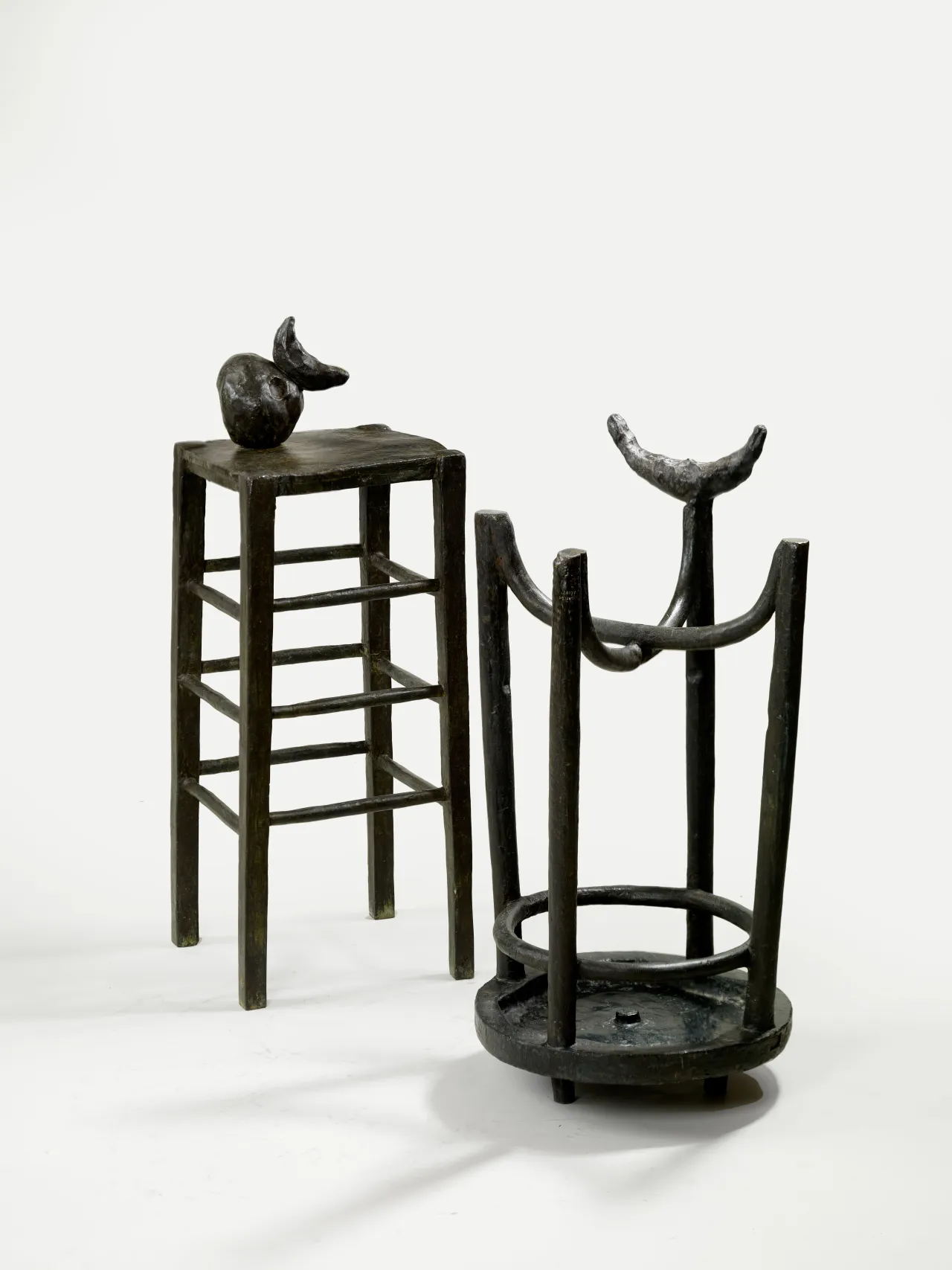 JOAN MIRÓ Homme et femme dans la nuit, 1969 86,5 x 29 x 29 cm Bronze Fondation Marguerite et Aimé Maeght, Saint- Paul, France. Inv. 0082 Credit line: Photo Claude Germain – Archives Fondation Maeght, Saint-Paul de Vence (France). ©Successió Miró 2018