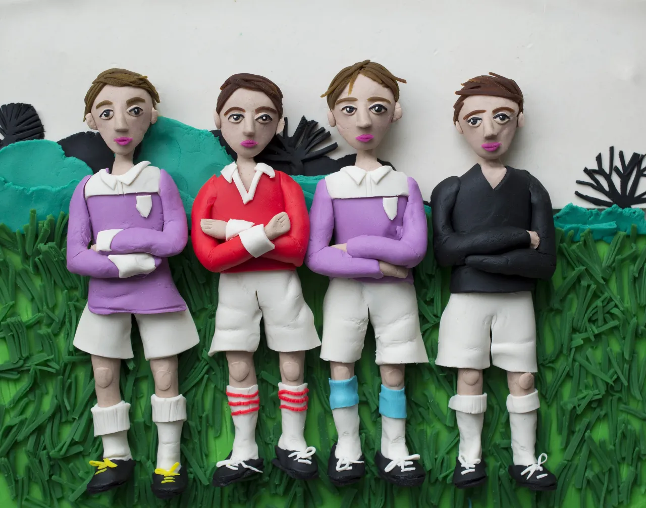 Original photograph: Phoenix Park on a Sunday, Dublin, 1966 by Evelyn Hofer rendered in Play-Doh © Eleanor Macnair