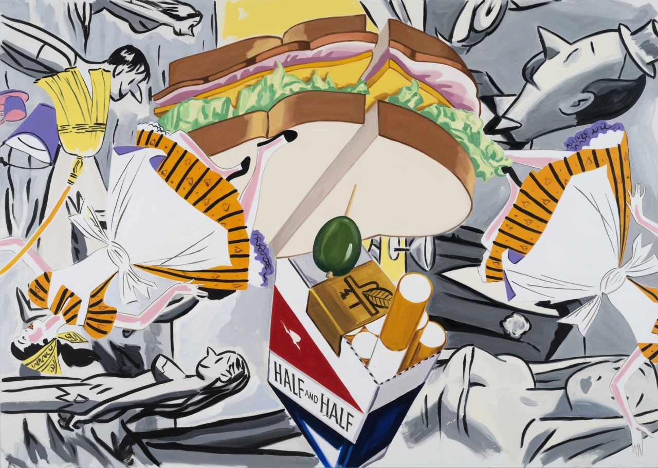 A Night in the Sky with Friends, 2019 © David Salle / ADAGP, Paris, 2020 Courtesy of Galerie Thaddaeus Ropac, London, Paris, Salzburg. Photos: John Berens