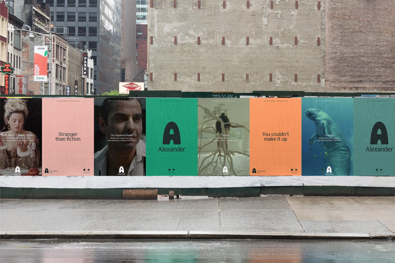 Brand identity design for Alexander