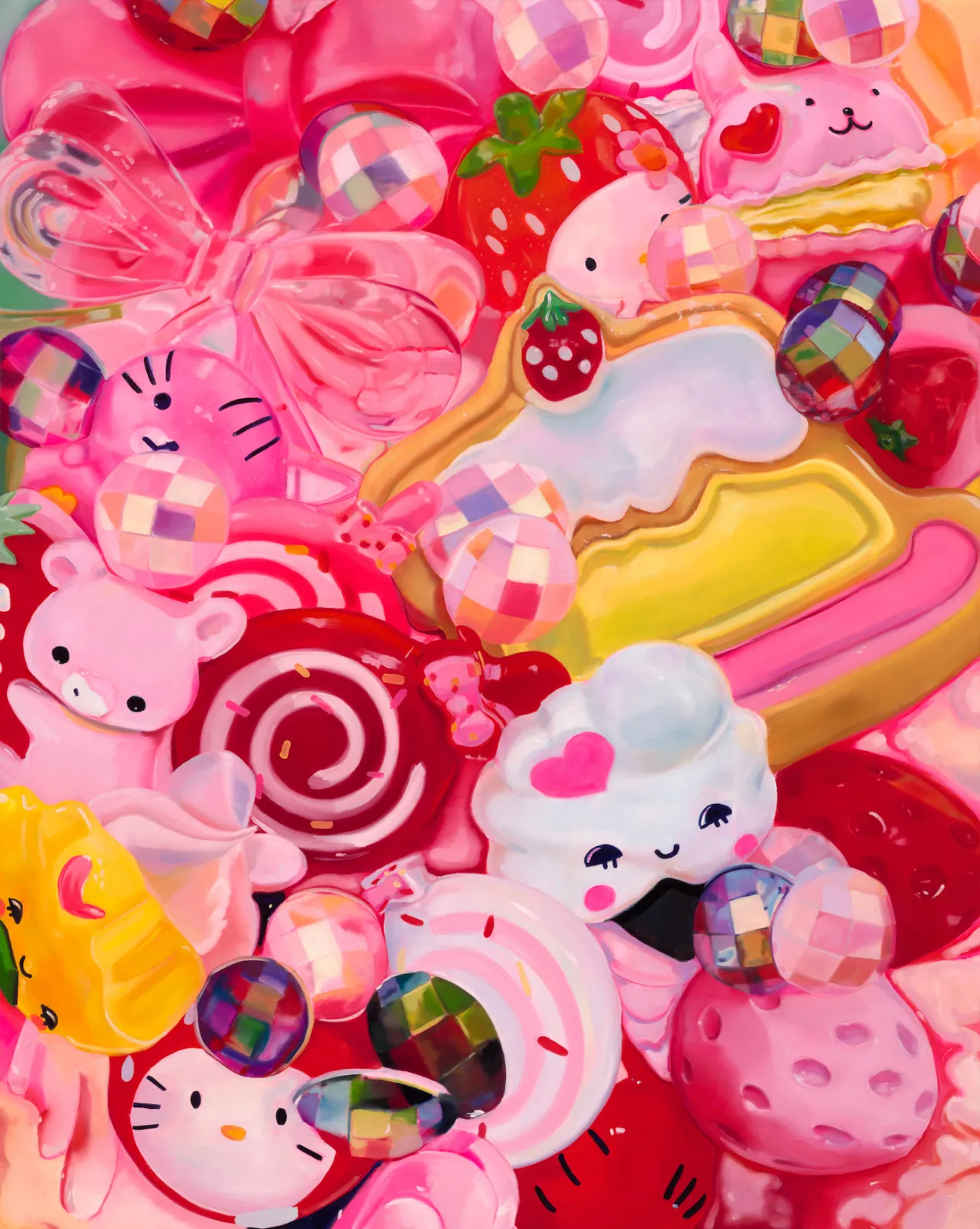 Everything’s Coming Up Roses, oil on canvas 48x60"