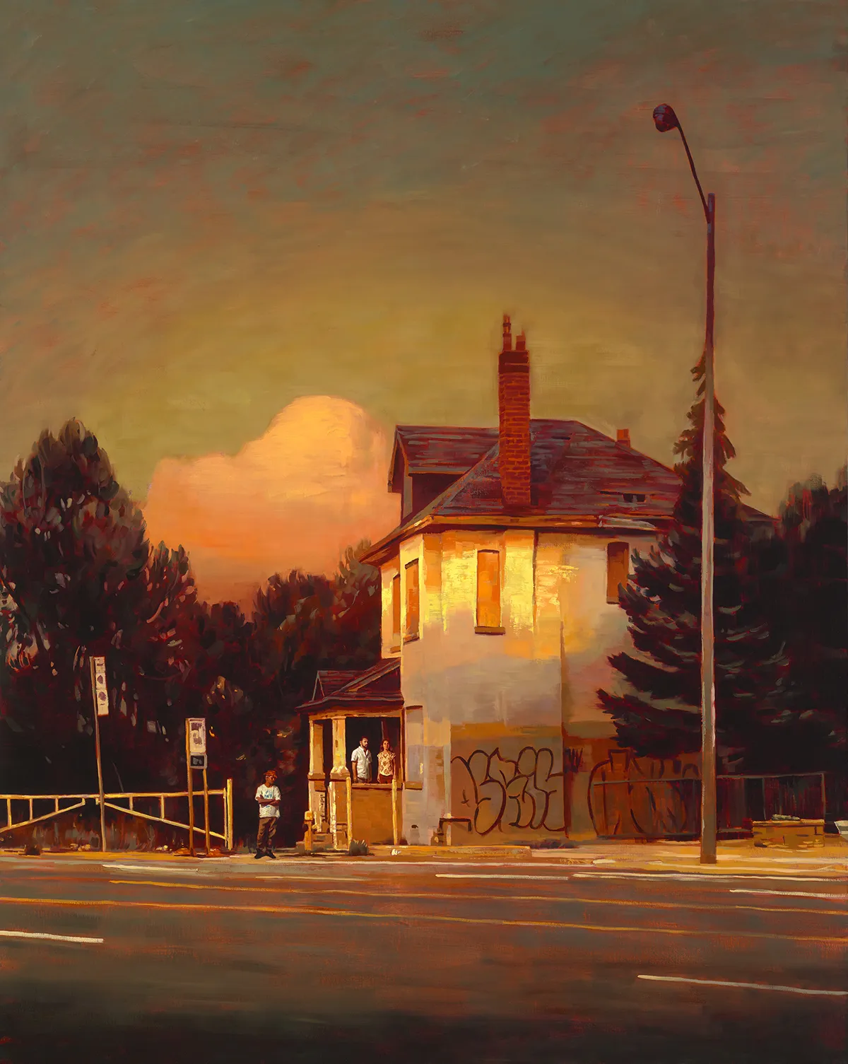 Half Light, 2017, acrylic and oil on linen, 60 x 48 in. Courtesy of Nicholas Metivier Gallery.