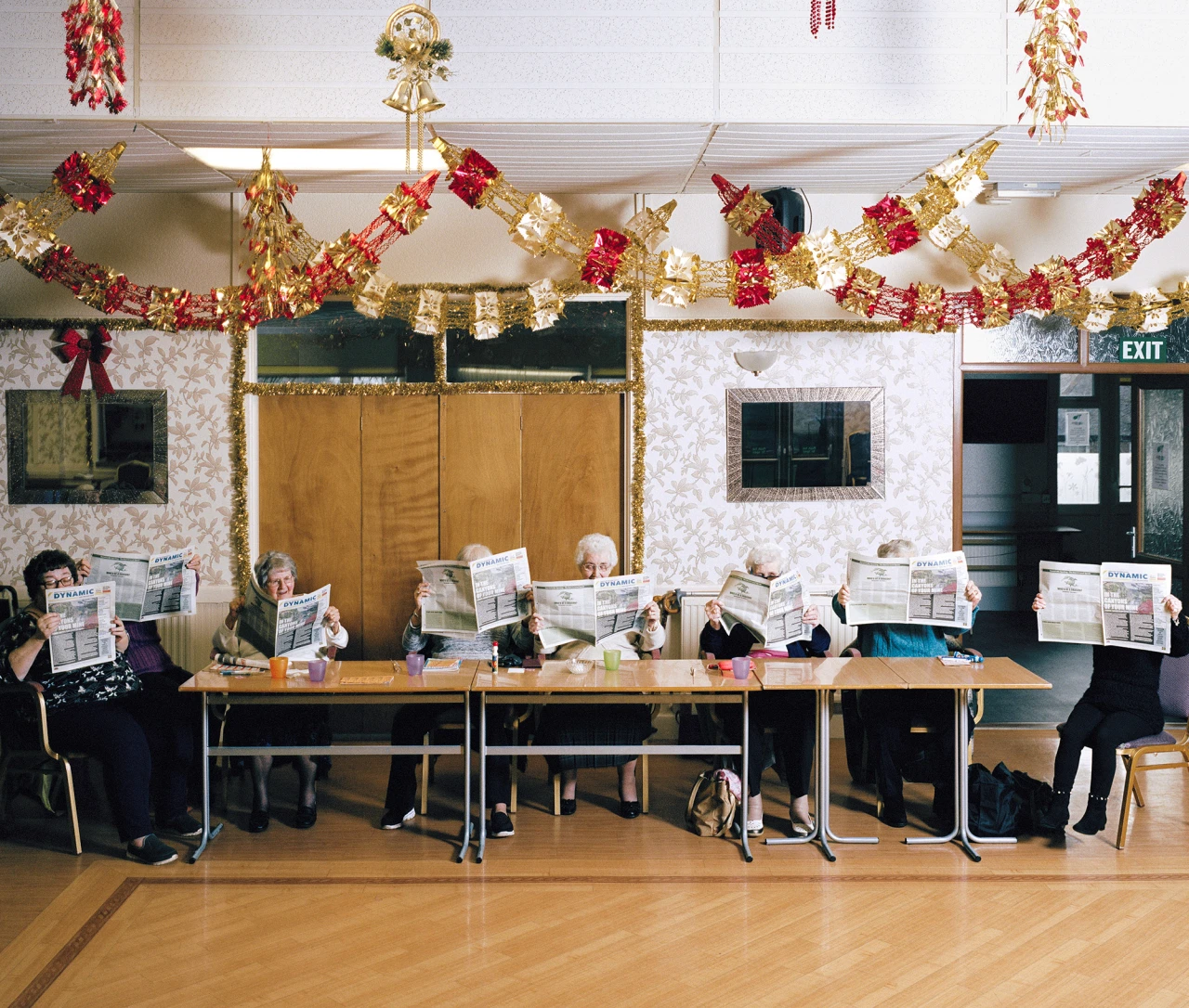 Women reading The Dynamic, Swffryd Community Centre, Swffryd. © Sebastian Bruno
