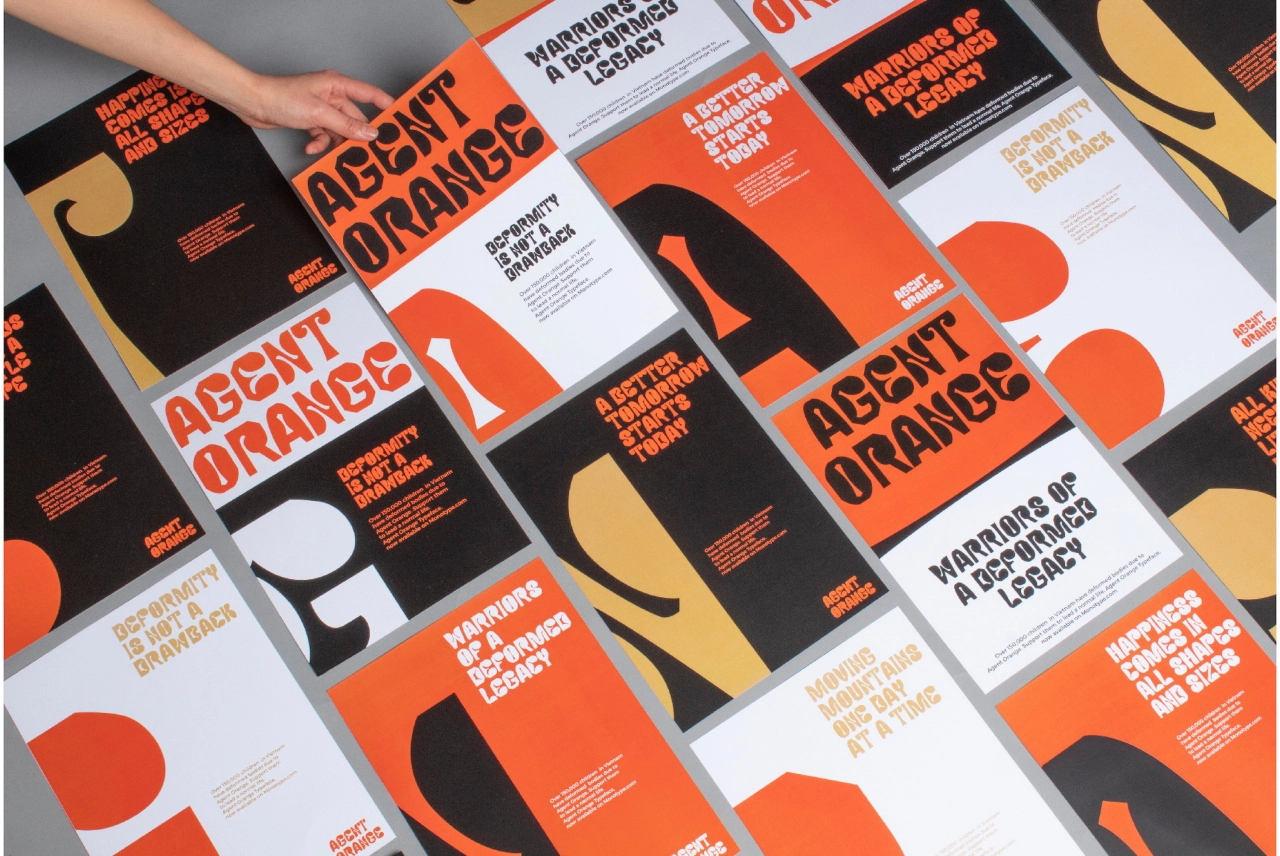 Agent Orange Typeface, Gydient, 2019