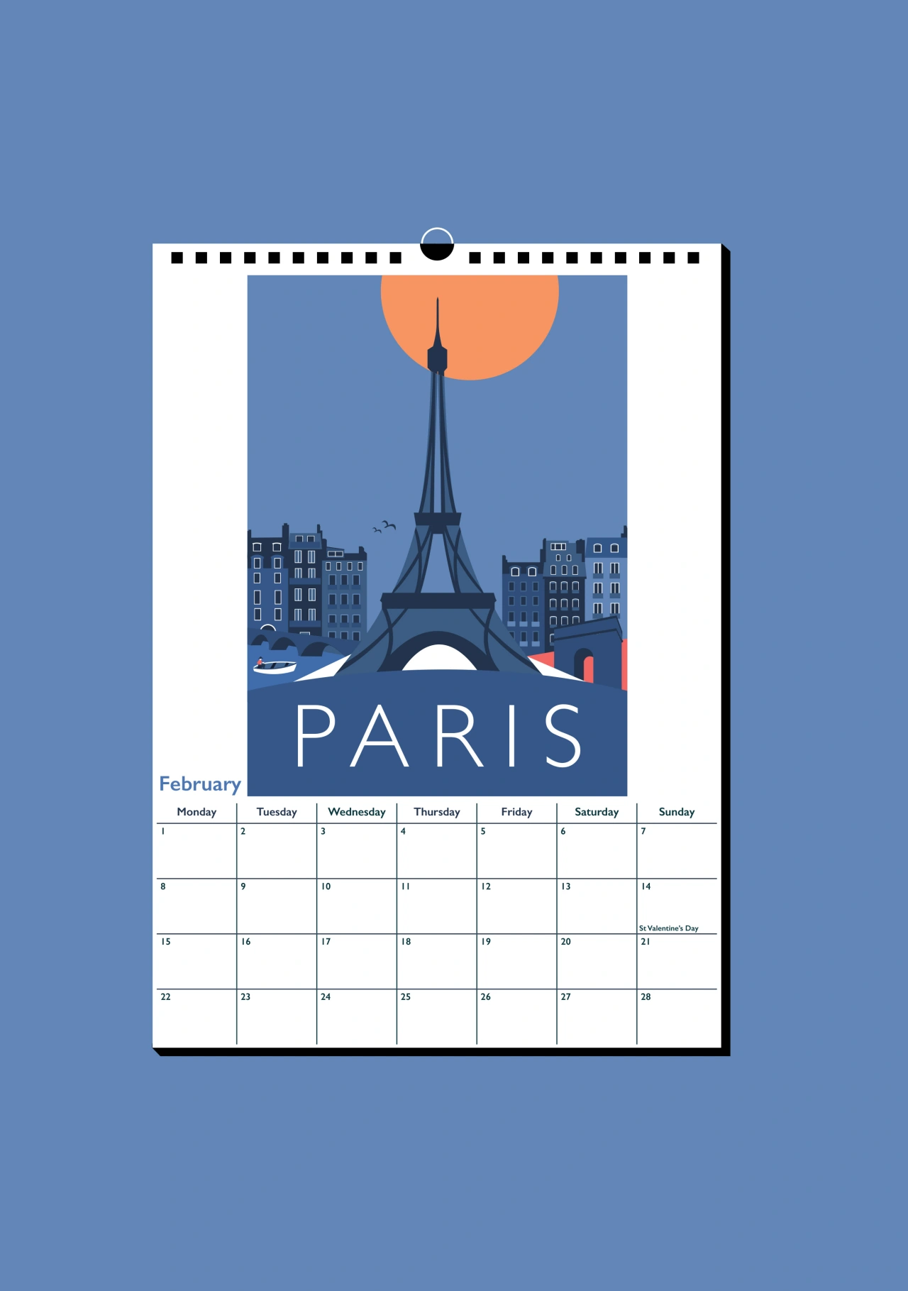 Travel Posters calendar by Rebecca Pymar