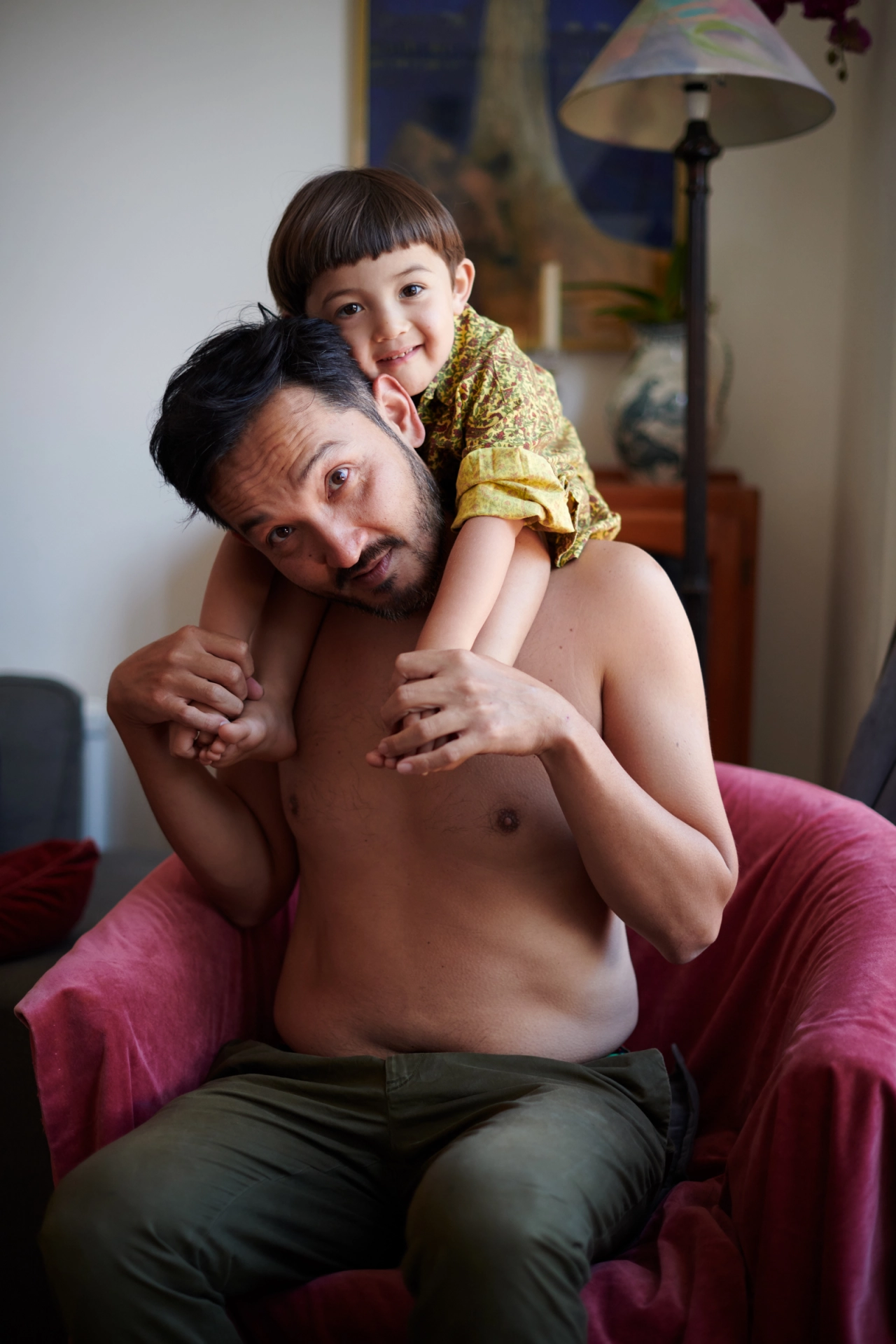 Finn and Genne – From the series, Present Fathers © Sophie Harris-Taylor