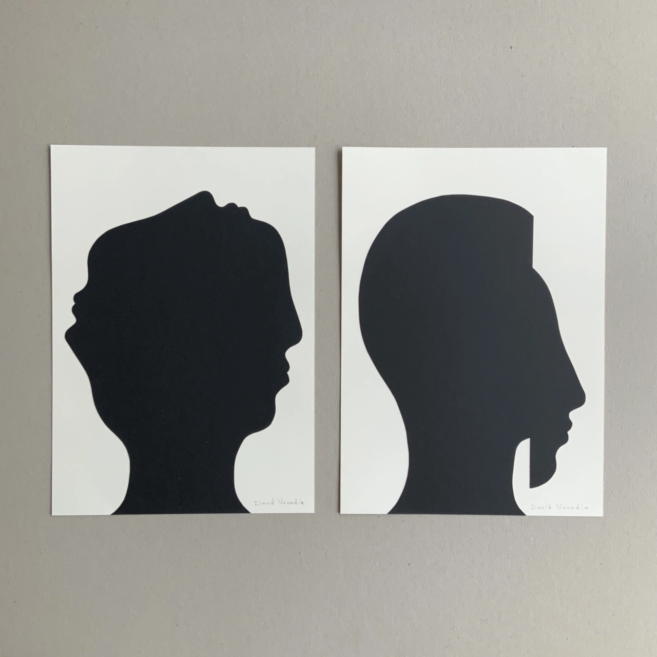 3D + Profil Bas, Original Collage © David Vanadia