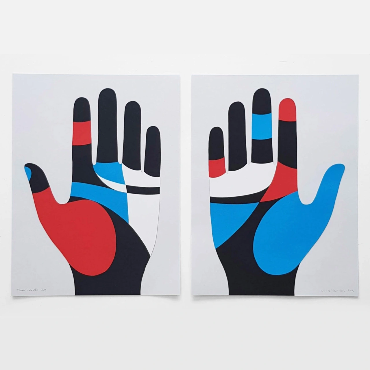 Lignes de Mains, Original Collage © David Vanadia