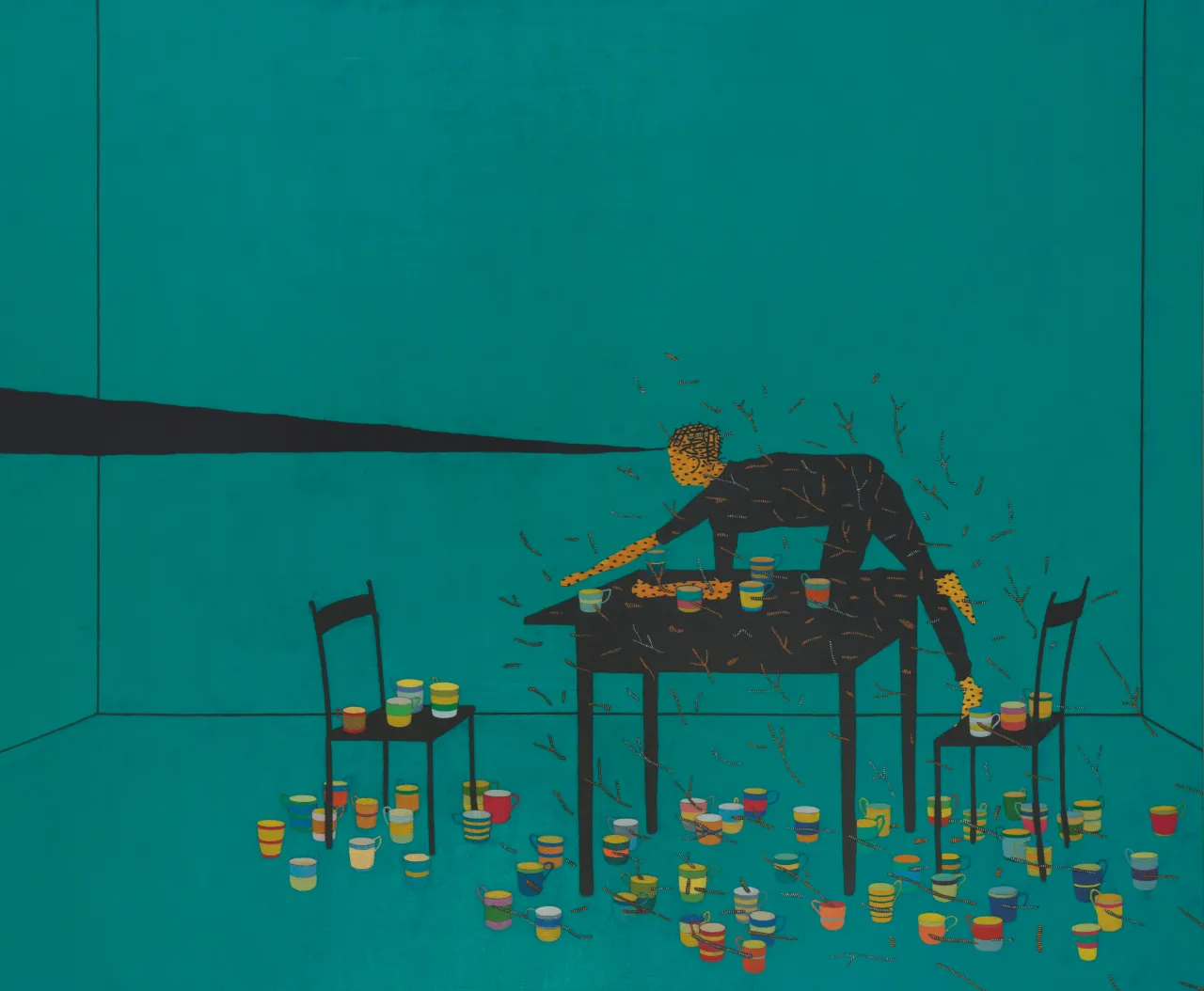Stephen Chambers, Gravity (with Crawling Child), 2005 © the artist, Courtesy Huxley-Parlour Gallery