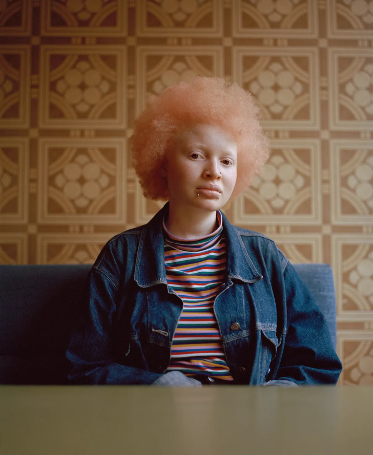 "Nan was born with albinism. She has become my muse." – In the Job Centre © Andrea Zvadova