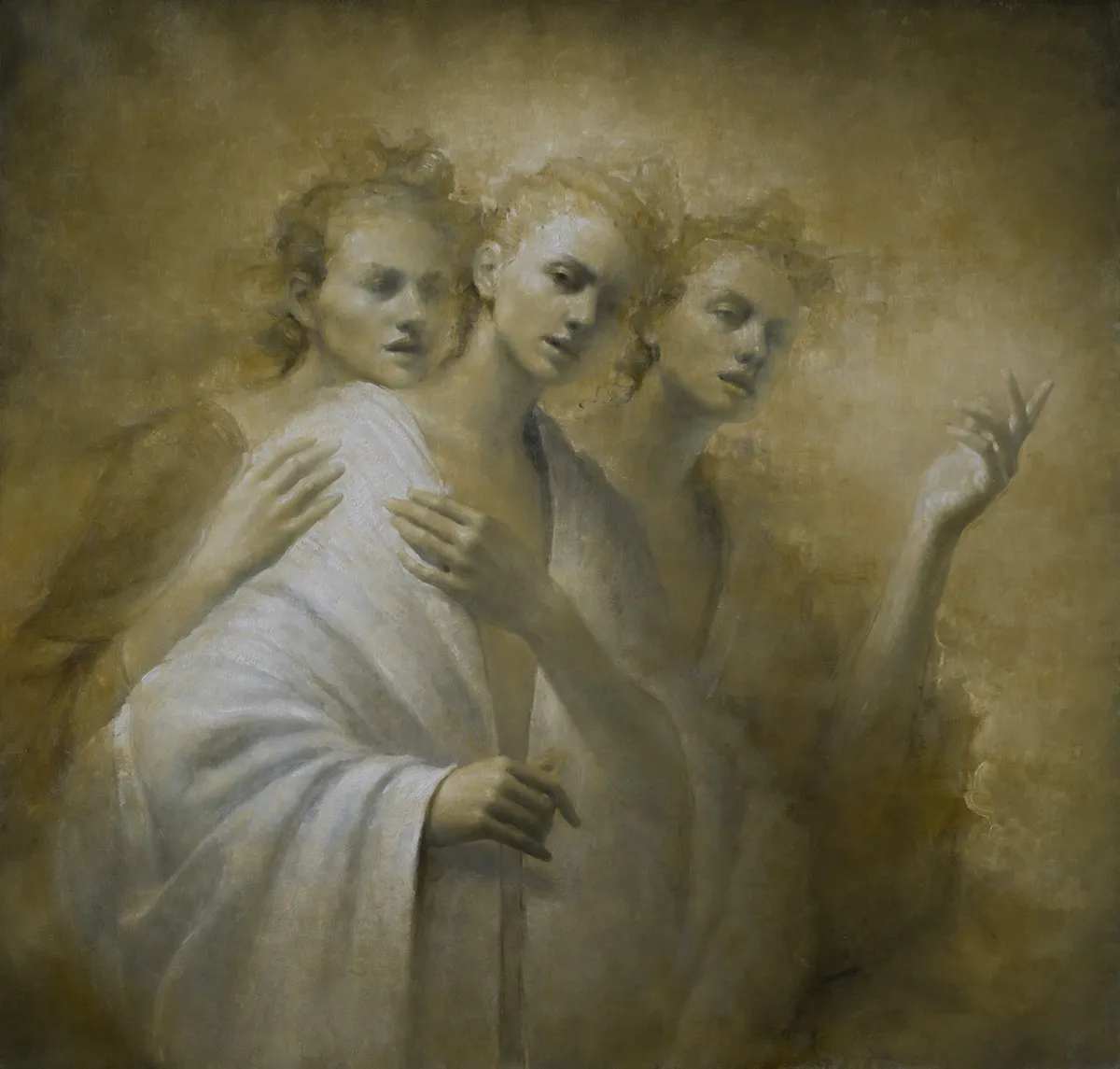 Ghosts. oil on canavs. 44 x 42 inches