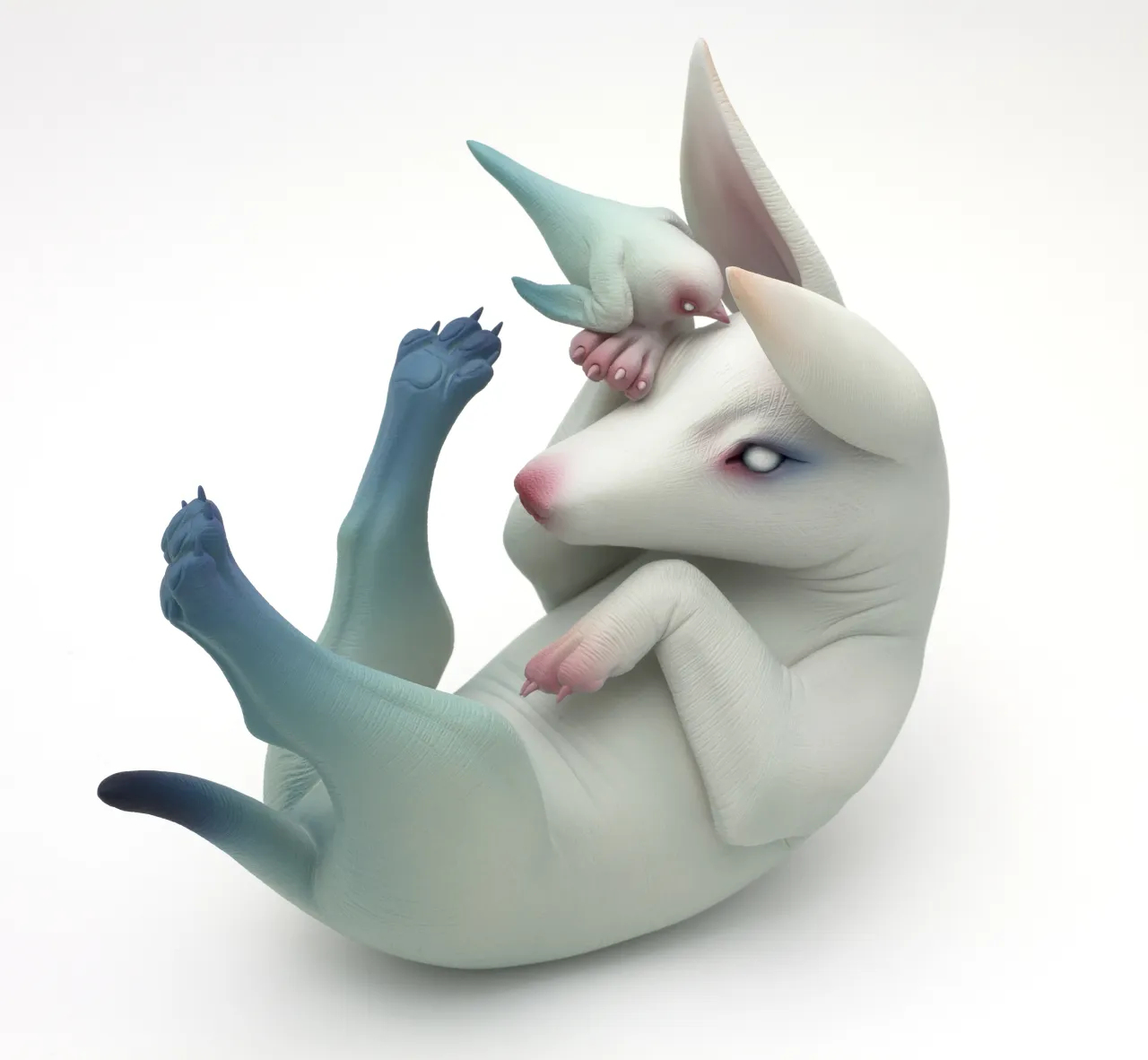 Sleepyhead Ceramic, cold finish 10" x 9" x 6" 2017 | © Erika Sanada