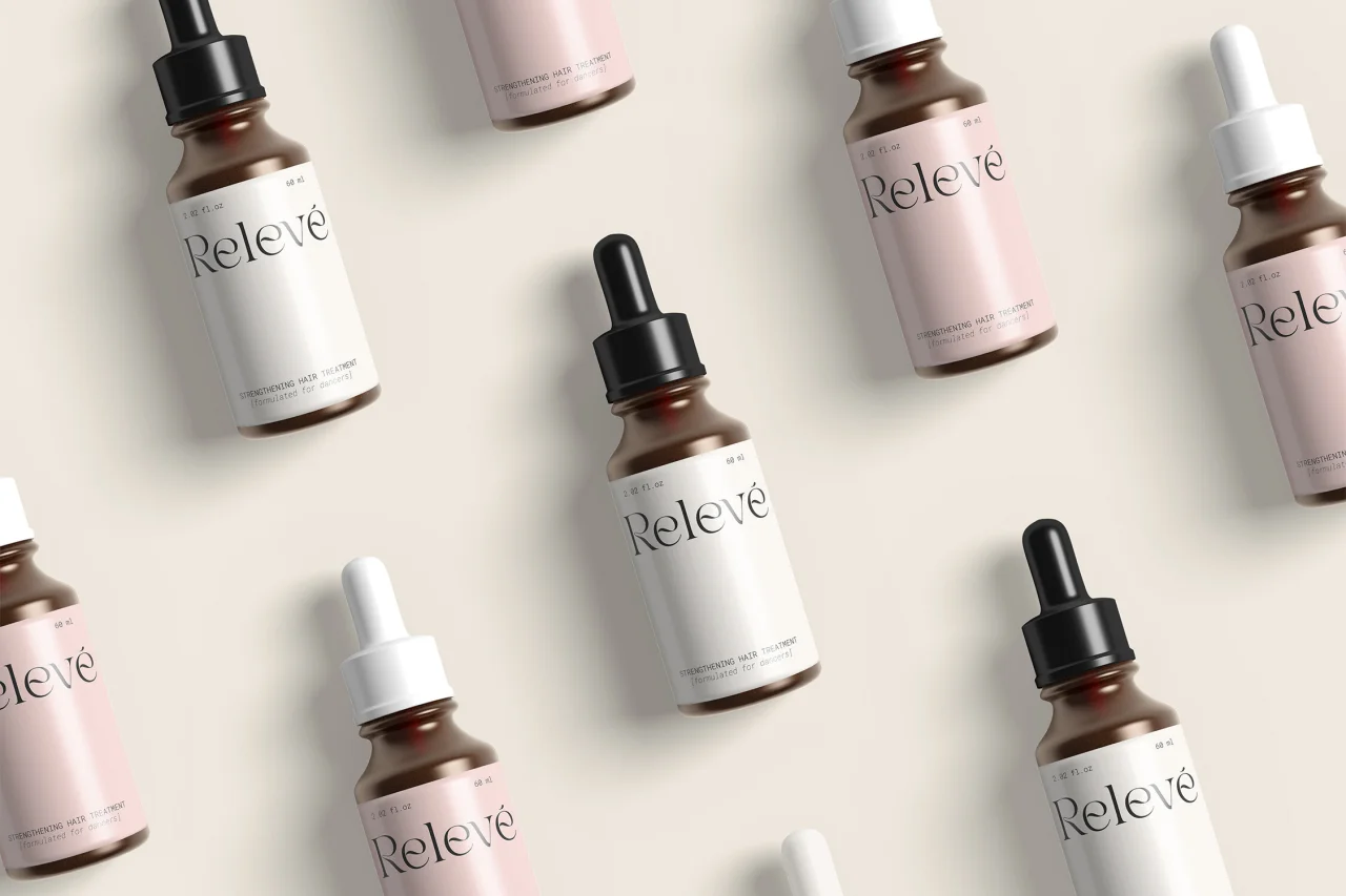 Relevé hair care packaging by Taylor Skurka