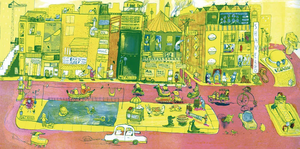 Student Illustrator of the Year 2018, Joseph Namara Hollis, The Big City, Anglia Ruskin University