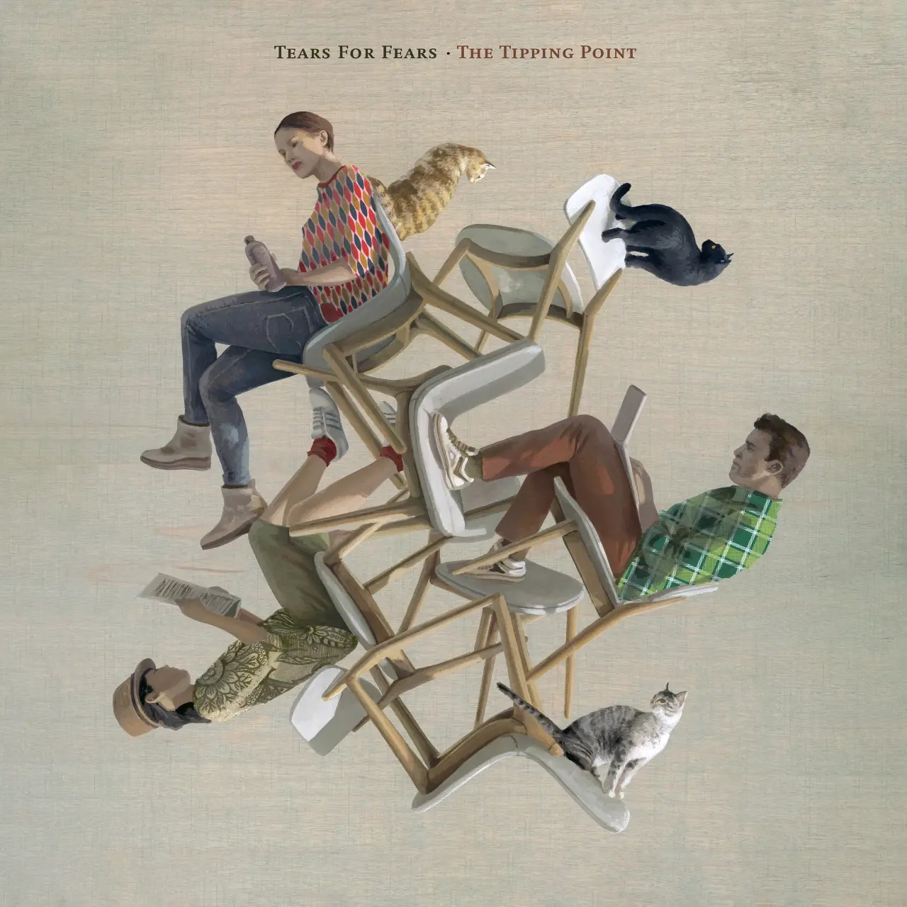 Artwork by Cinta Vidal for The Tipping Point by Tears for Fears