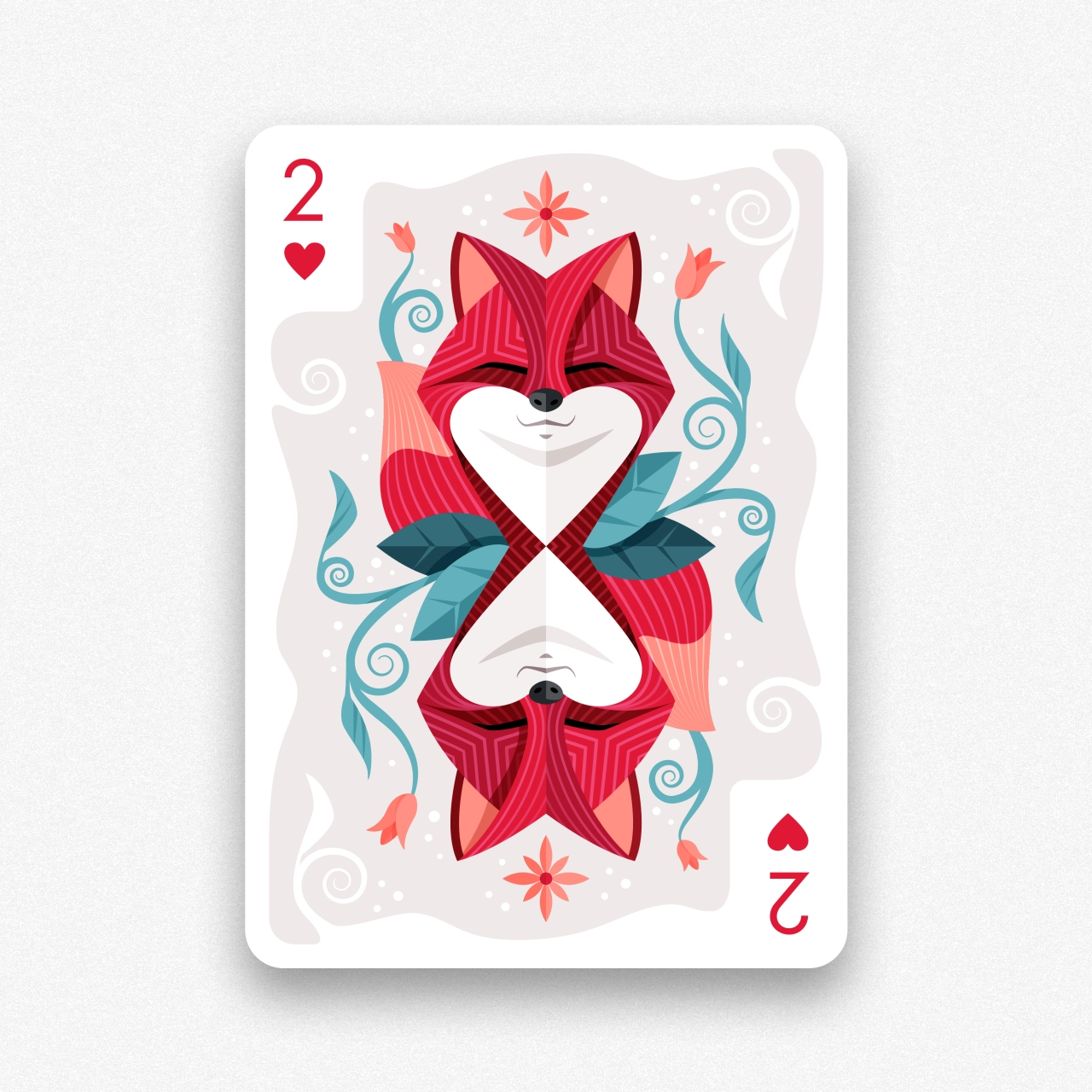Two of Hearts Illustration by Stefano Rosselli is Winner in Graphics and Visual Communication Design Category, 2019 - 2020