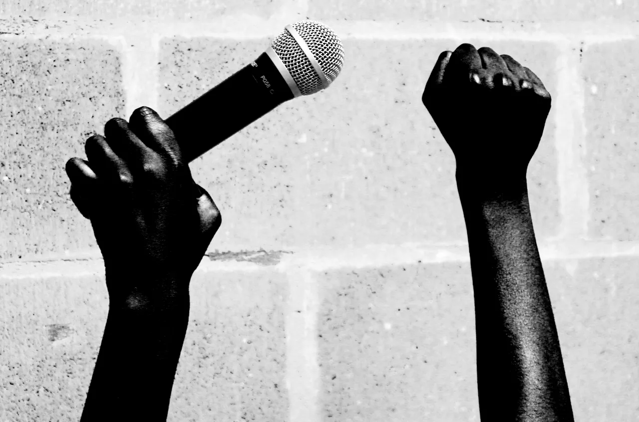 BS2, Resist & Revolt Black History, Live Transmission, Bristol Art Weekender, BEEF Studios, Bristol, UK, 2015. Image courtesy of the artist © Libita Clayton