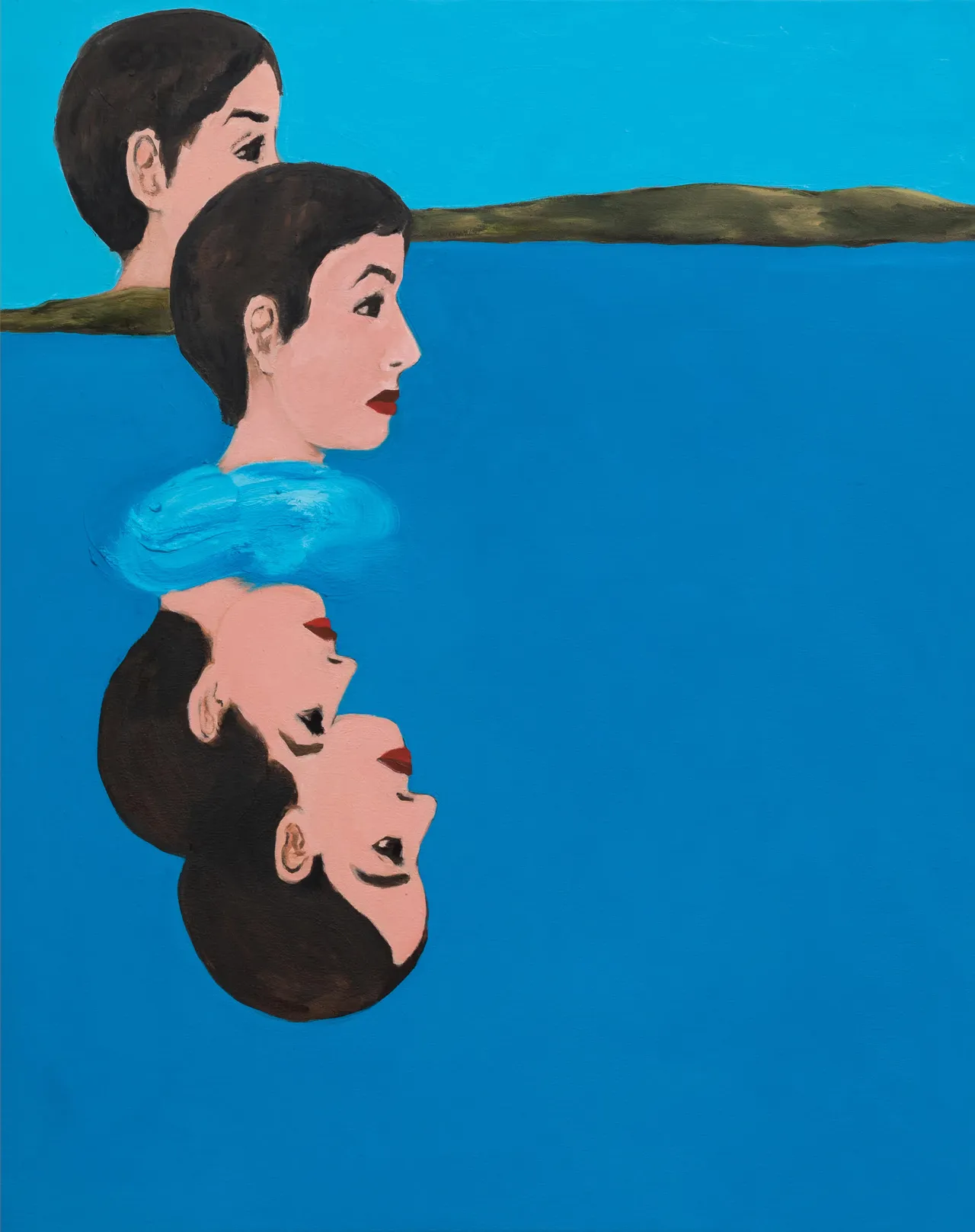 Becky Kolsrud, ‘Allegorical Nude (Double Reflection)’, 2018, Oil on canvas, 101.6 x 81.3cm (40 x 32in)