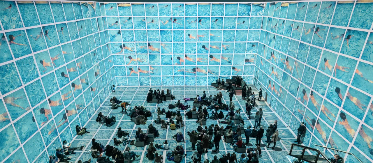 Lightroom: David Hockney - Swimming Pool courtesy of the Artist
