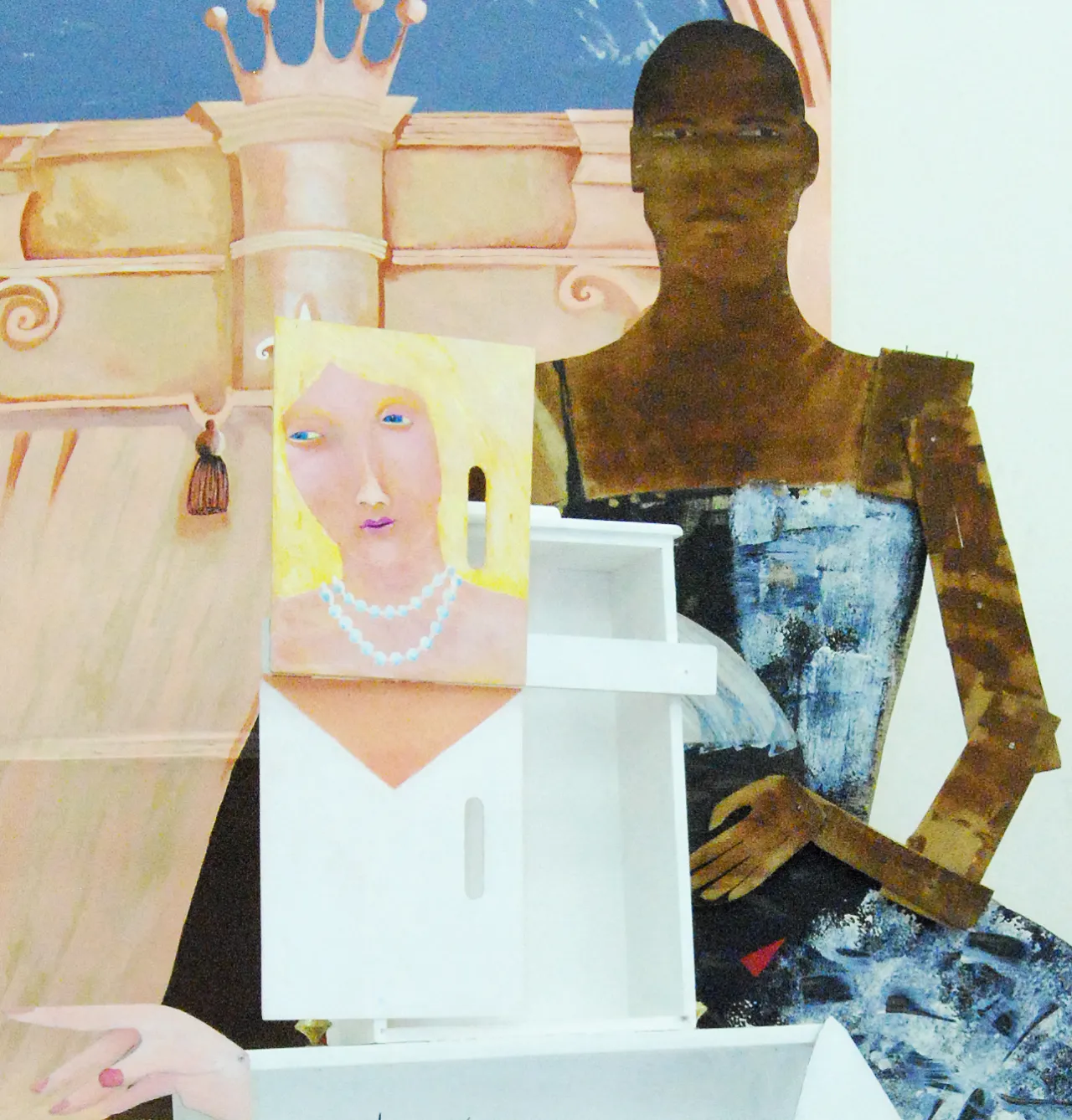 Lubaina Himid, A Fashionable Marriage, 1986. Courtesy the artist and Hollybush Gardens, Photo M. Birchall & Teo Lashley Burnley, shown at Nottingham Contemporary
