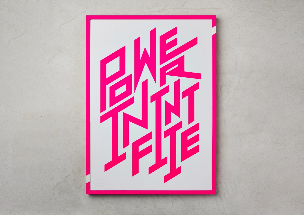 Power Infinite screen print by Dotto Studio