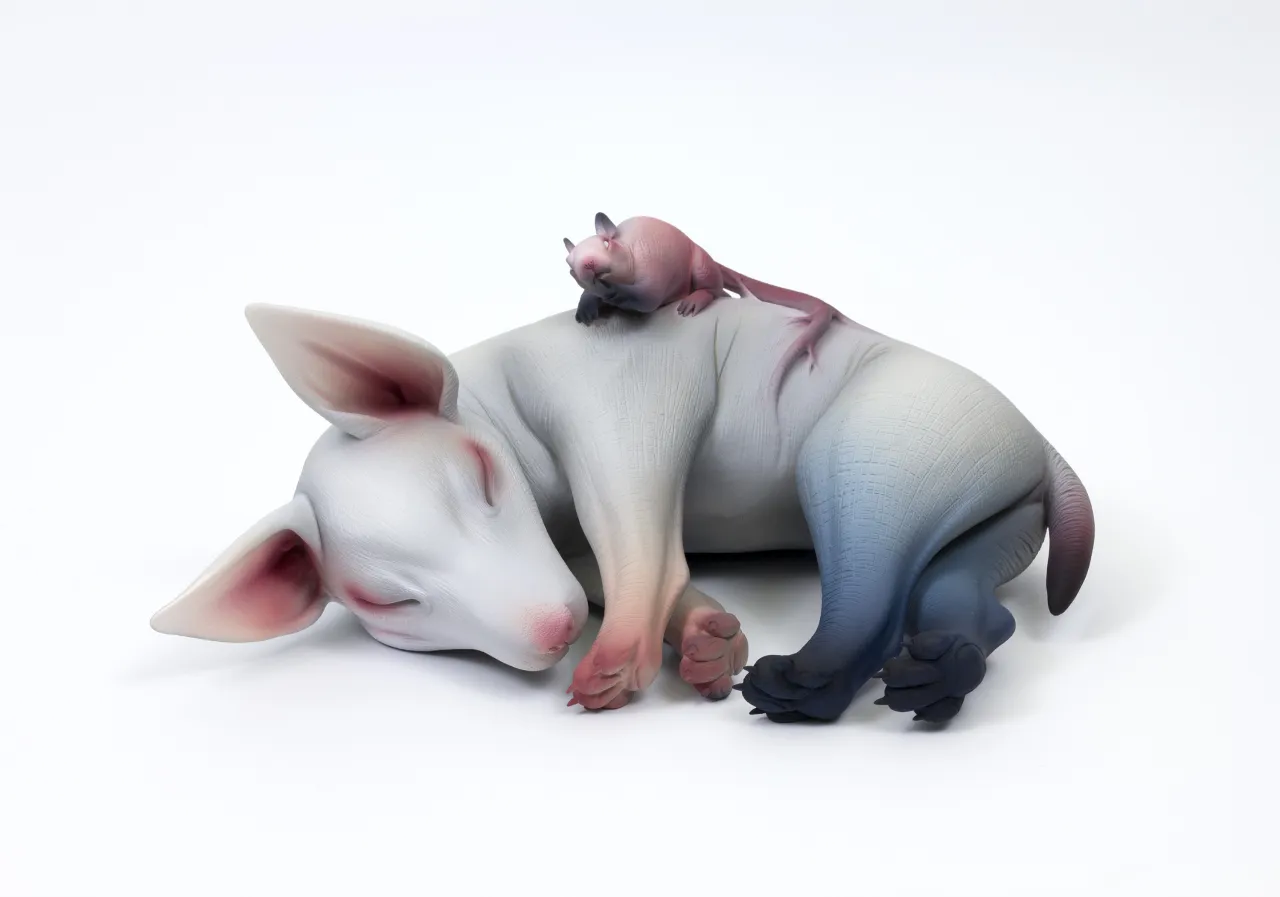Shhh... Ceramic, cold finish 6" x 13" x 6" 2016 | © Erika Sanada