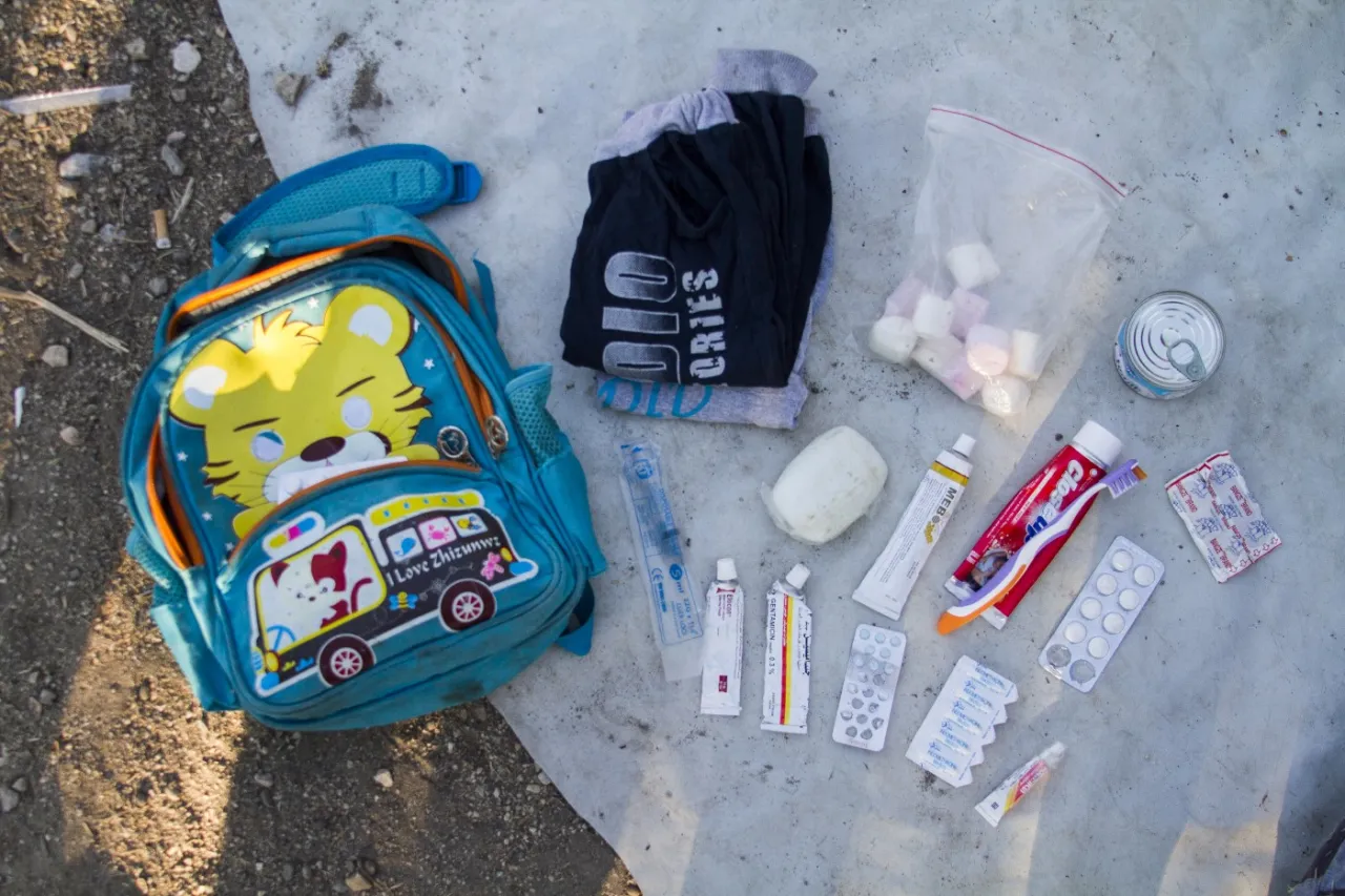 Soap, toothbrush and toothpaste, marshmallows and sweet cream