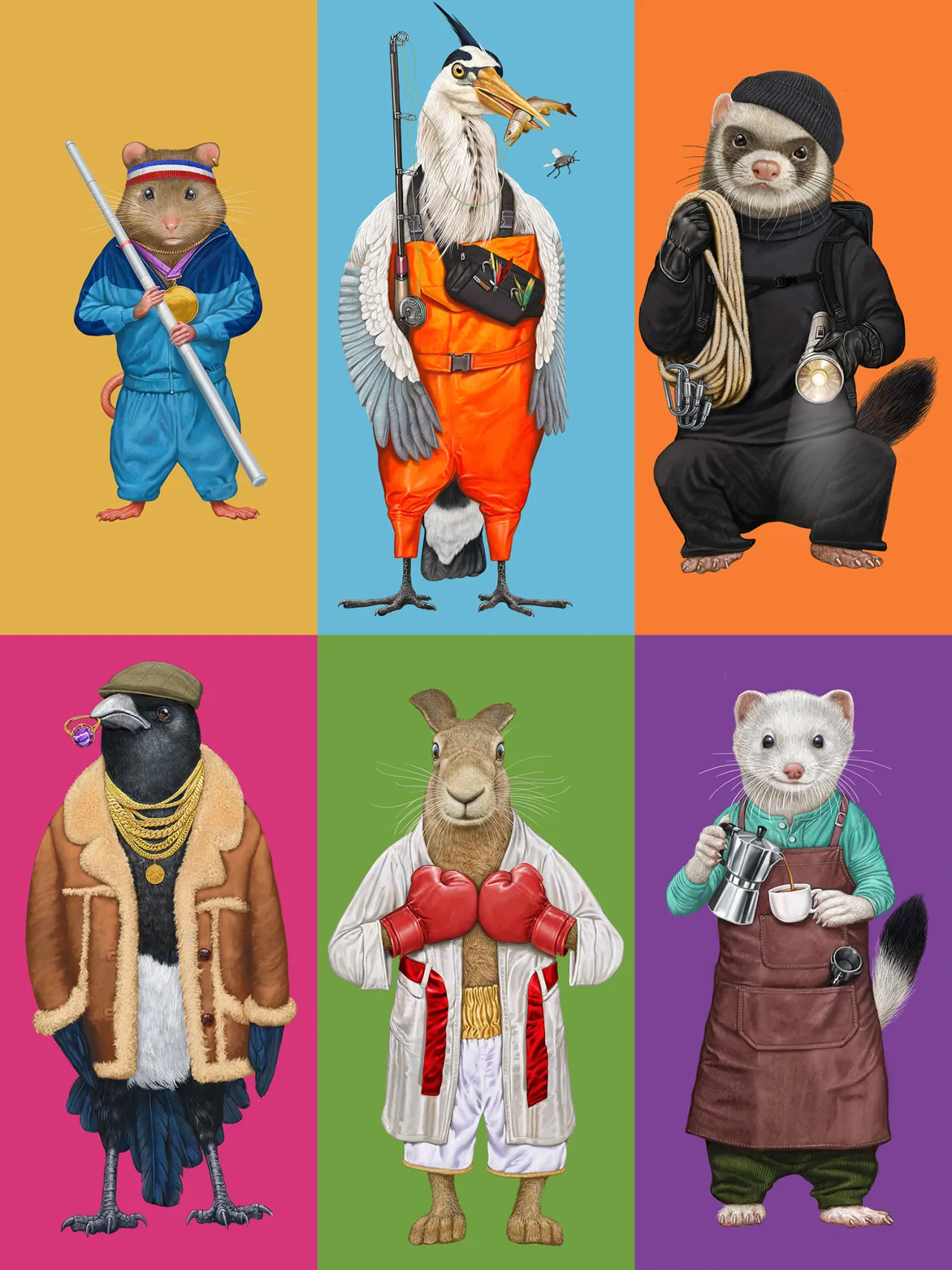 Dorset-based Brewery Badger worked with design agency Robot Food to re-vamp their beer labels, with art by illustrator Bob Venables.