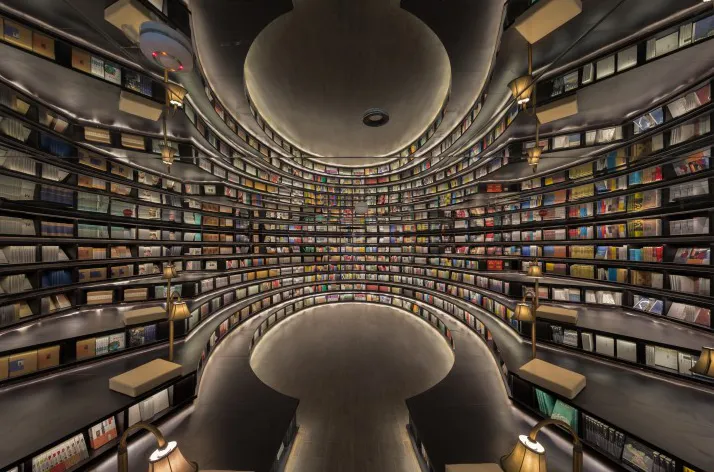 Hangzhou Zhongshuge Bookstore Bookstore by Xiang Li, winner in the Interior Space and Exhibition Design Category, 2016-2017.