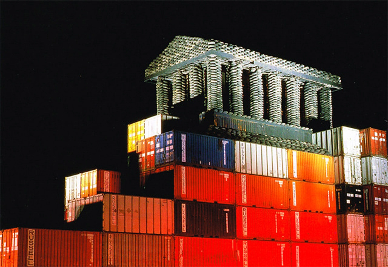 The Temple at Tyre, built in 1994, is another of David's landmark projects