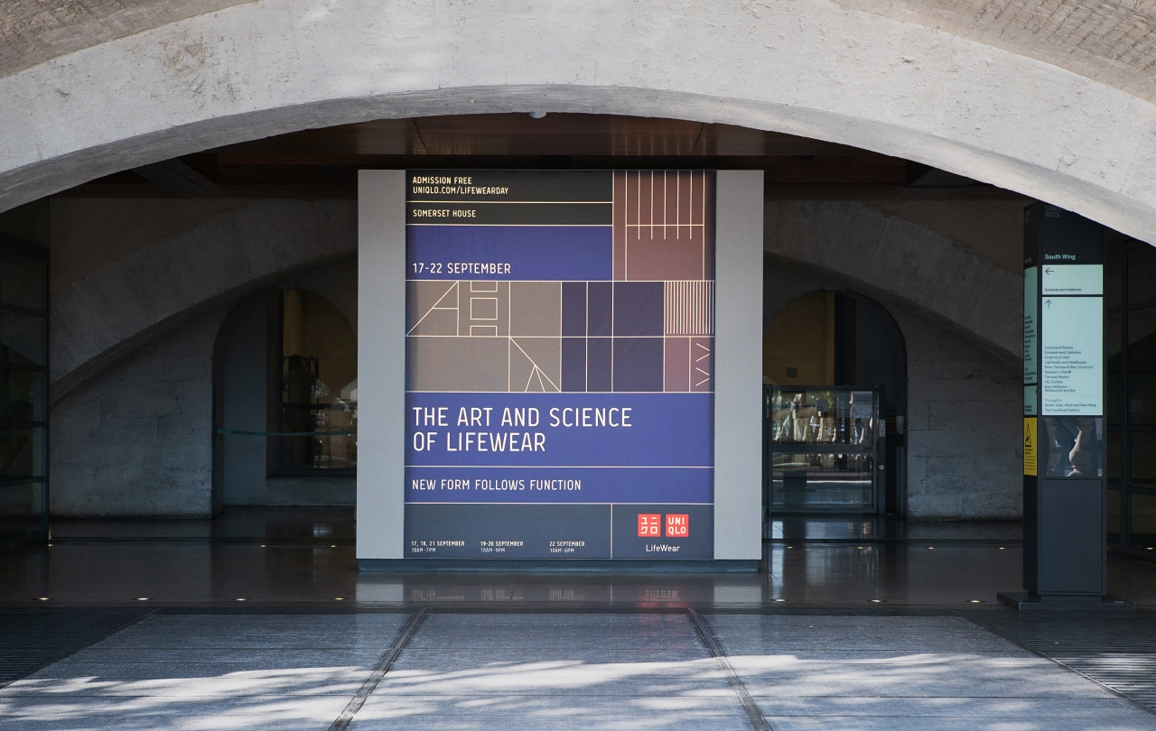 UNIQLO LifeWear at Somerset House, designed by Pentagram