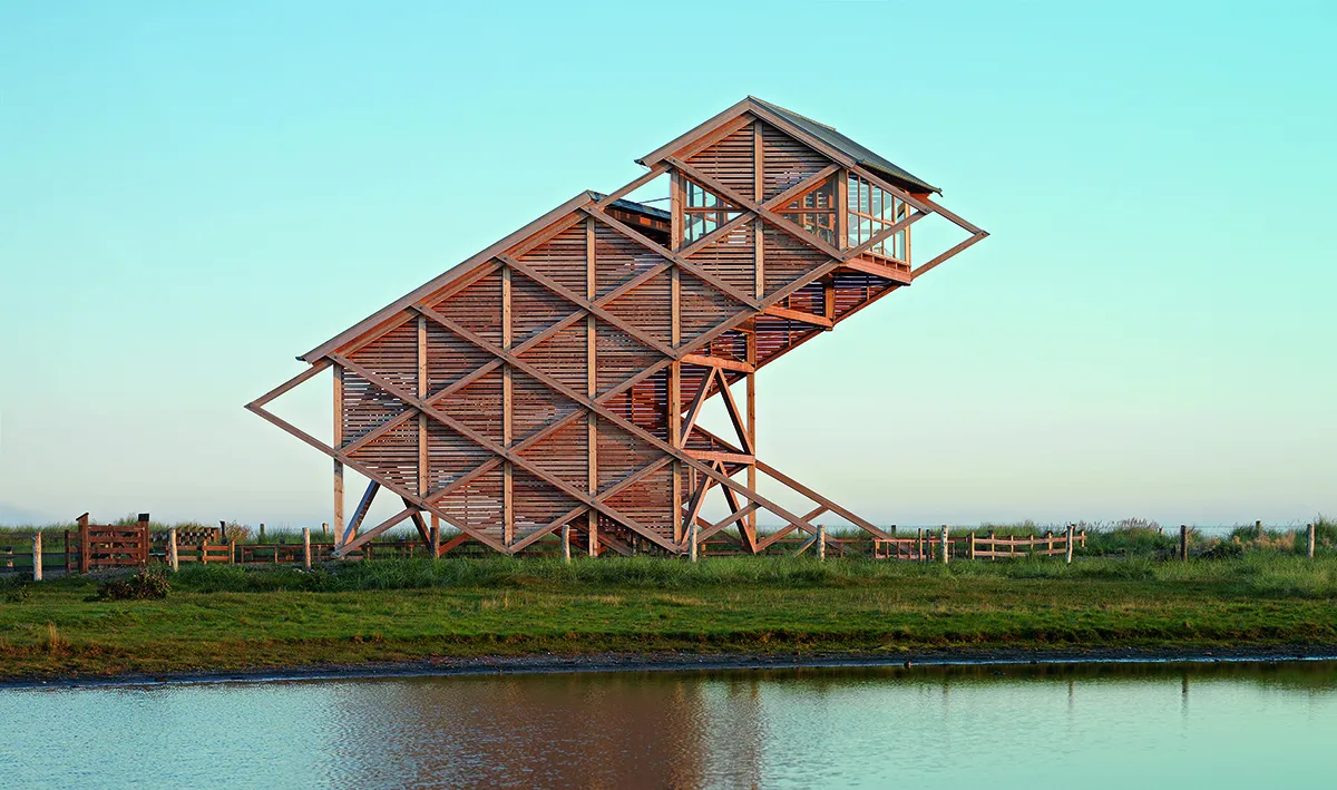 Bird Observation Tower, Graswarder-Heiligenhafen, Germany, Architekten von Gerkan, Marg und Partner, 2005. Picture credit: Heiner Leiska