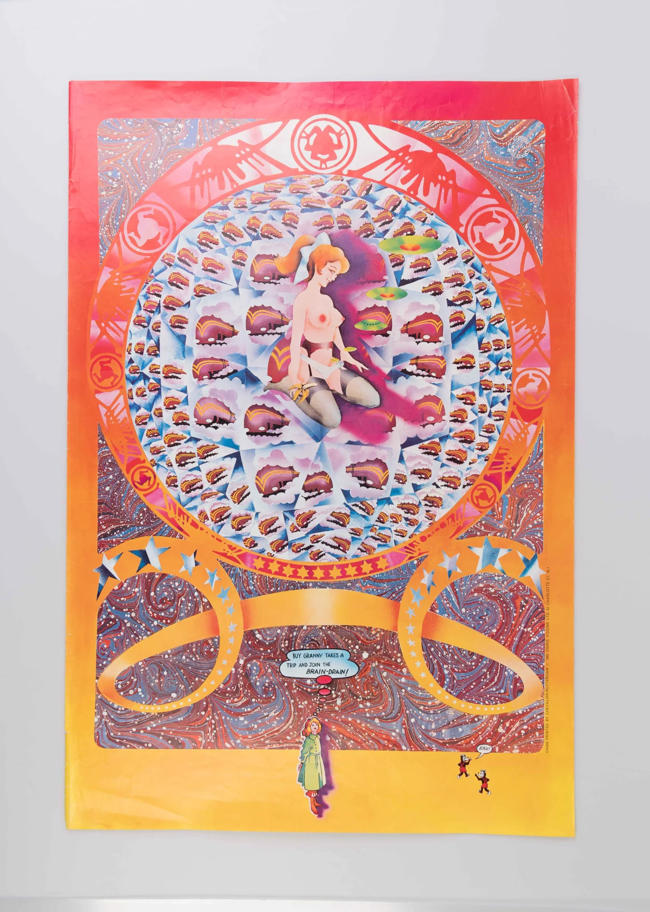 Granny Takes a Trip Advertising poster (1996). Private Collection: not for sale.