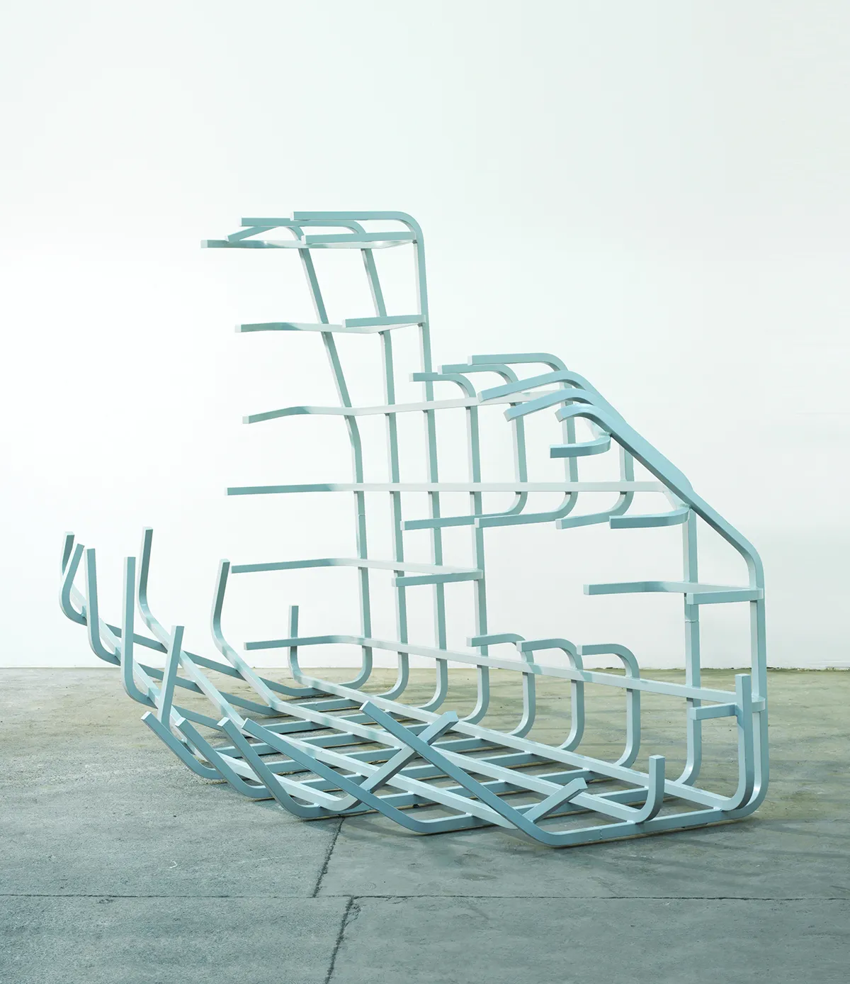 Being-In-Itself, 2015, Zinc & powder coated steel, Unique, 185 x 279 x 142 cm