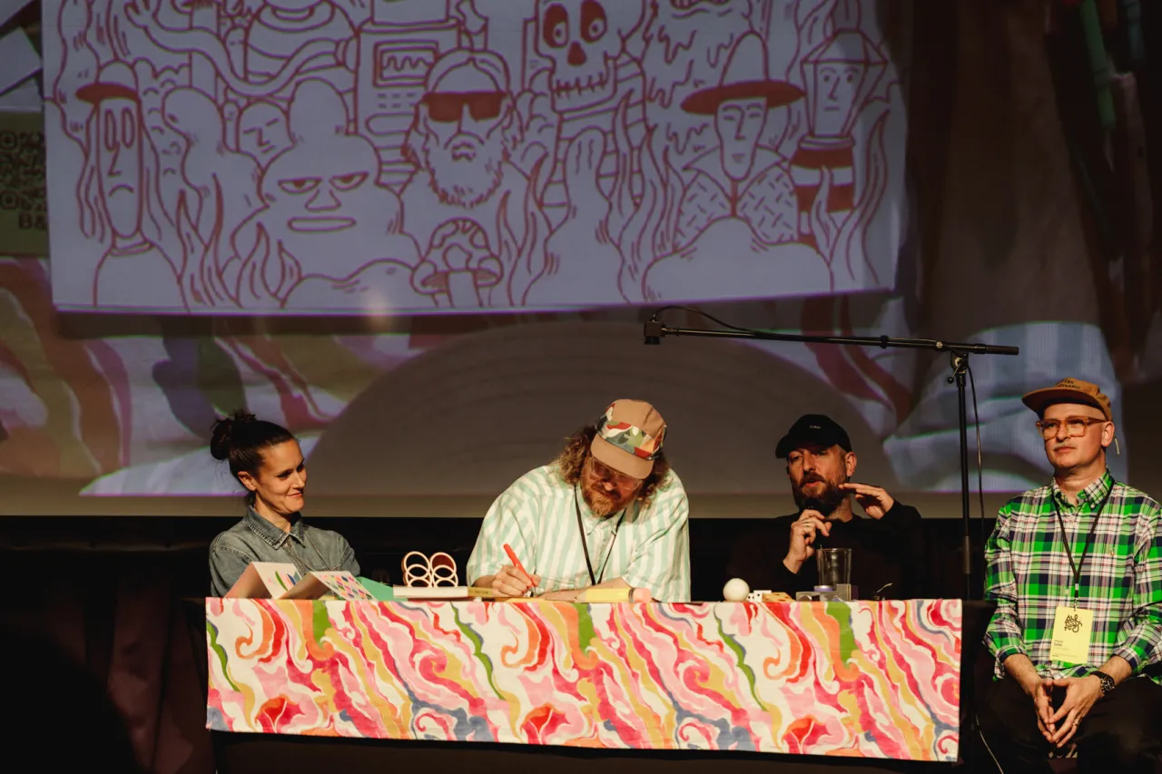 Chrissie Macdonald, Andrew Rae, Mcbess and Sam Summerskill