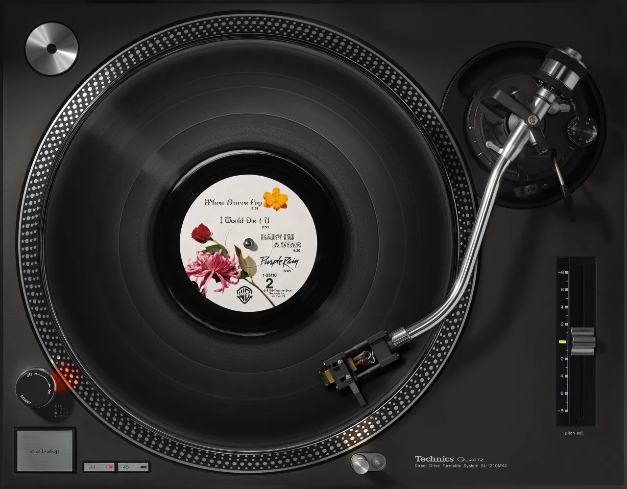 Prince – Purple Rain on Technics. Image Credit: Kai Schäfer