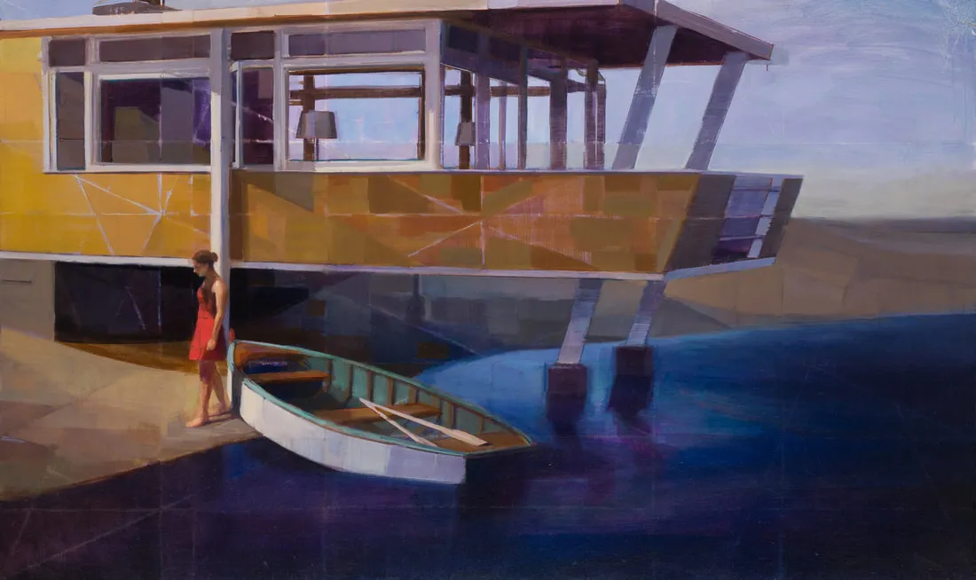 Waterline, Oil on Canvas, 36"X60" © Hiroshi Sato