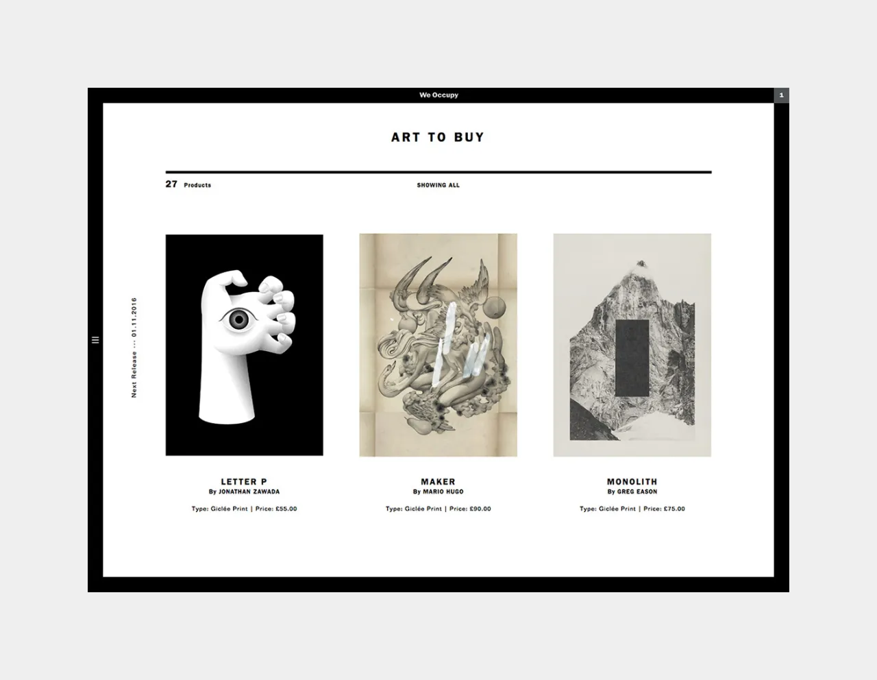 We Occupy © Sane. Design + AD, Darren Firth