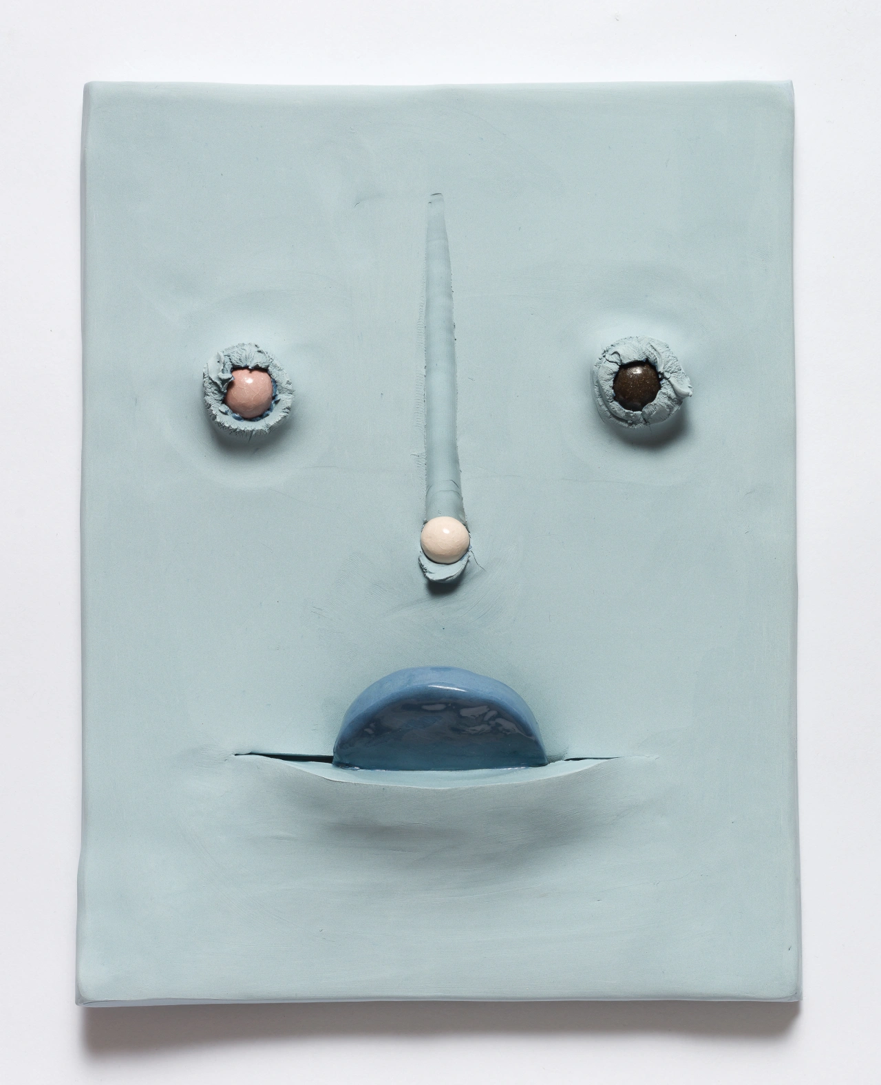 Jonathan Baldock, Maske III, 2019, ceramic, 31 x 35 cm. Copyright Jonathan Baldock. Courtesy of the artist and Stephen Friedman Gallery, London. Via Creative Boom submission.