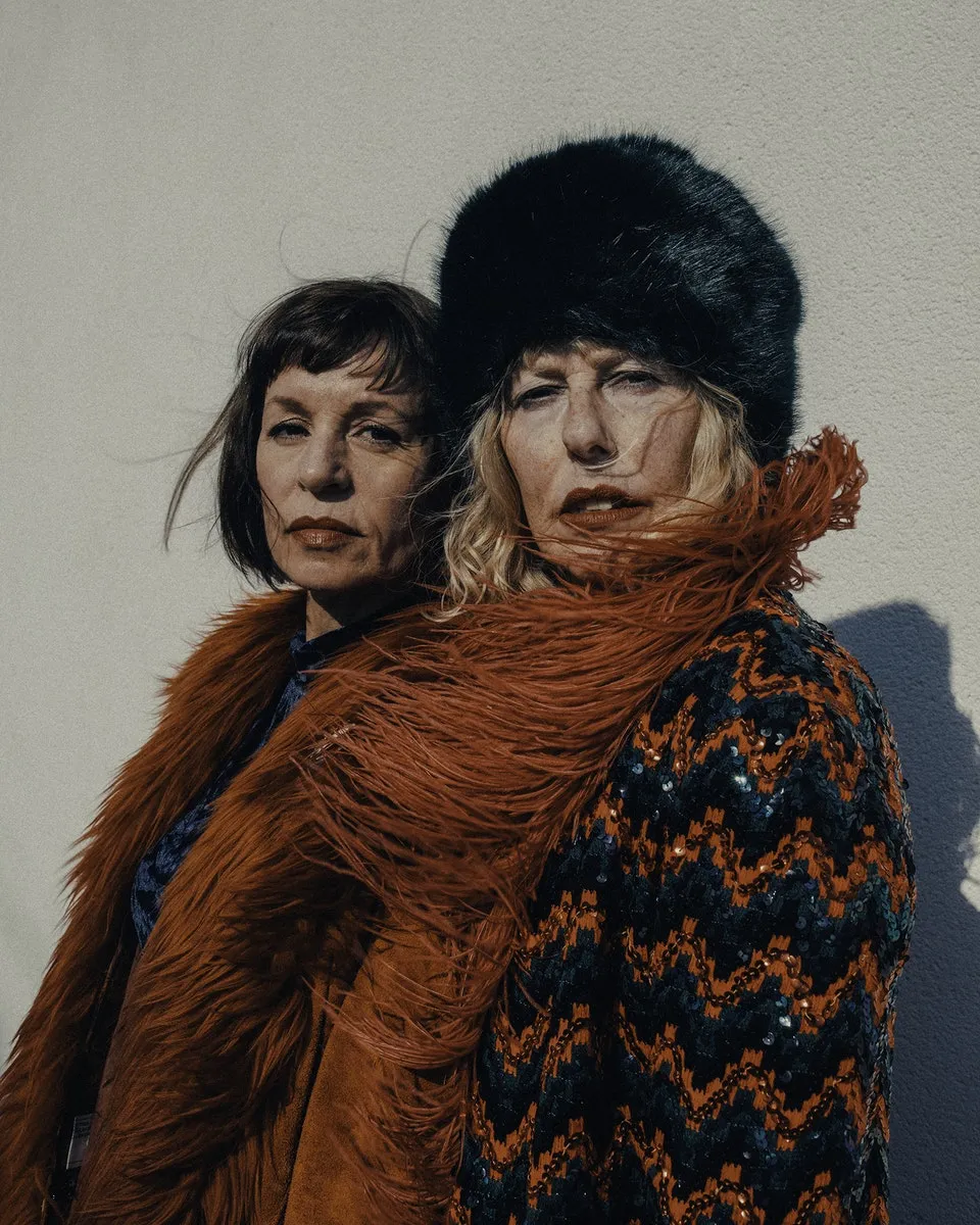 Chris And Jeanie, Cardiff, South Glamorgan © Rebecca Sunflower Thomas. "Jeanie (right) is an eccentric woman who loves all things vintage. Chris is Jeanie’s sister-in-law. They’re both fashionistas and have known each other for years."