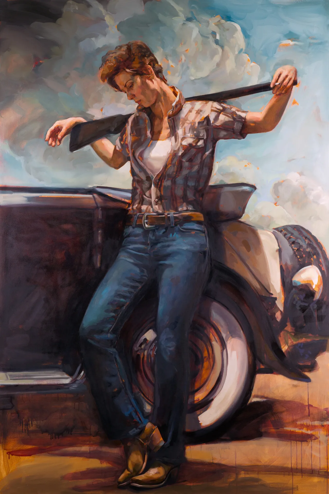 Felice House, Stasha Dean in Giant, 2013. Oil on canvas.