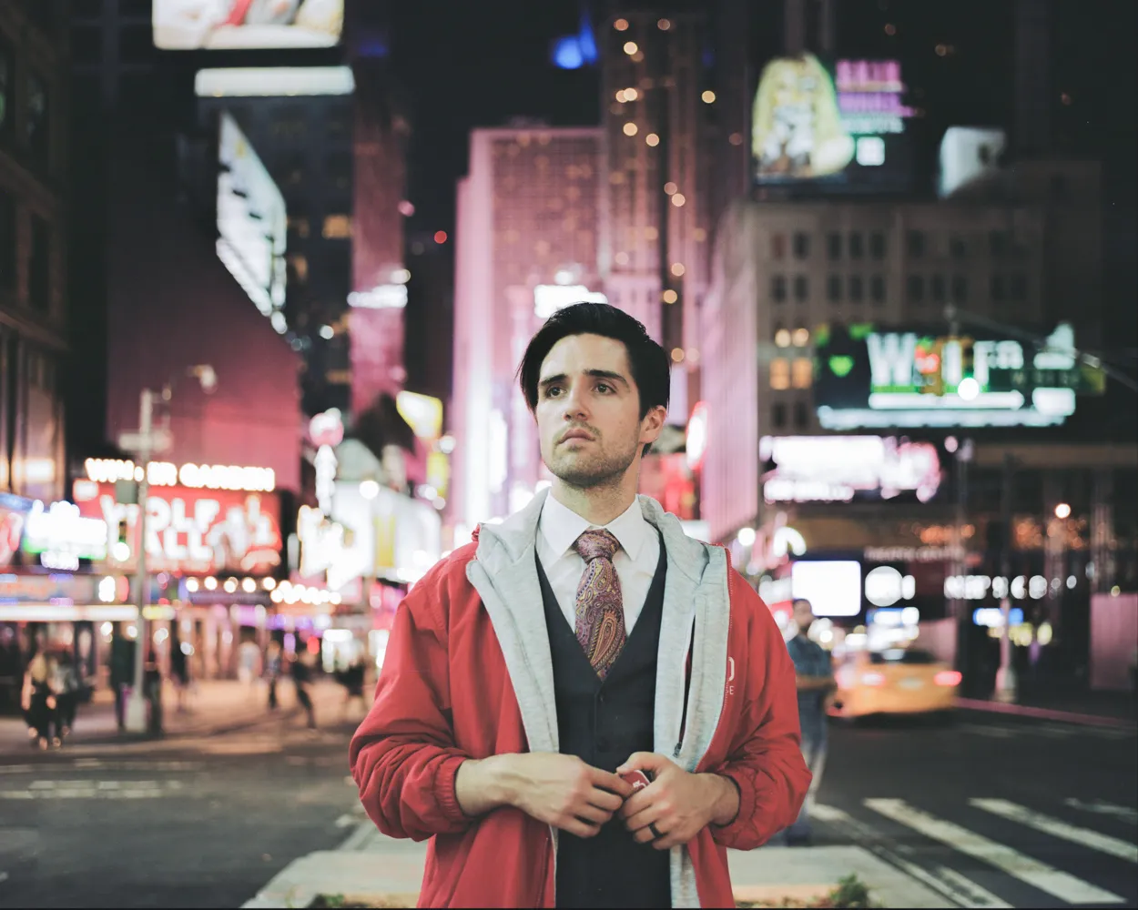 Paul Mitchell, actor & flyer distributor in Times Square