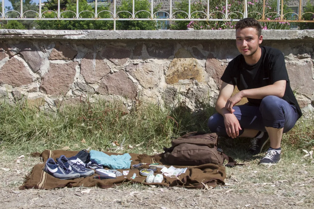 A teenager - Iqbal, aged 17 and from Kunduz, Afghanistan