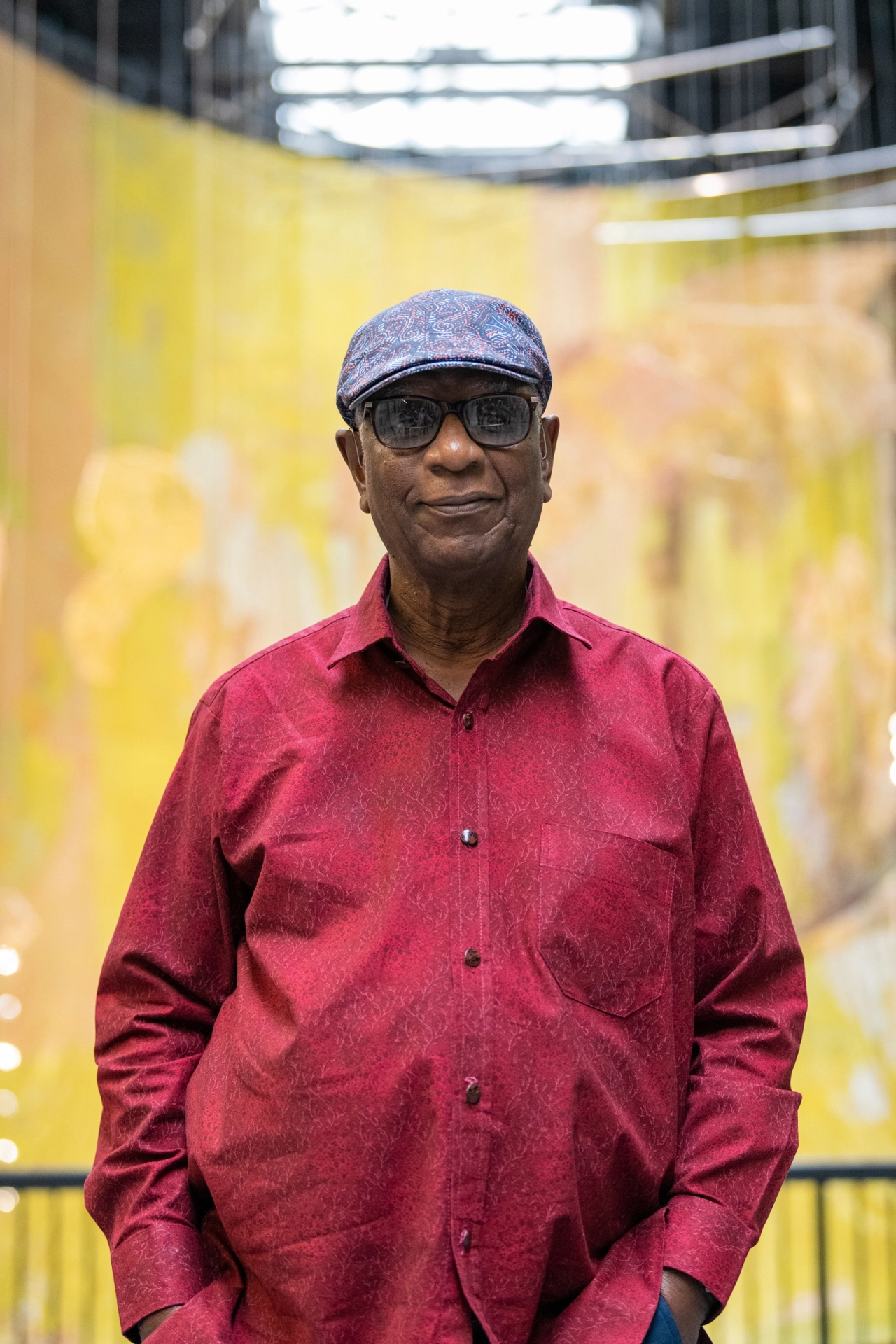 Hyundai Commission: El Anatsui: Behind the Red Moon , Installation View, Photo © Tate (Lucy Green)