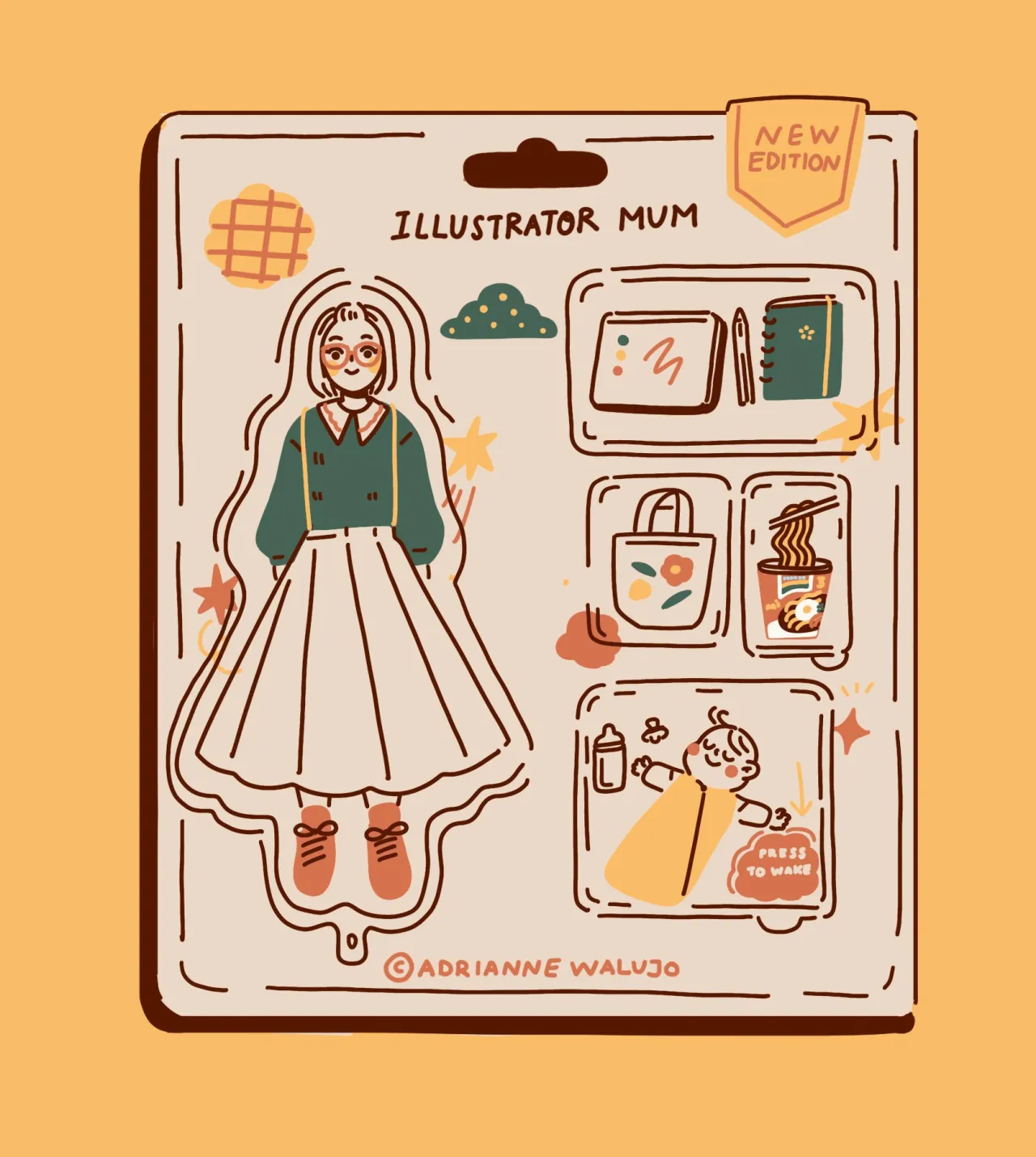 Illustration by [Adrianne Walujo](https://www.adriannewalujo.com/). ""To me, people are crazy about AI art as it looks like a new, shiny toy that everyone wants to try," says Adrianne. "But that’s it. However, human art is the only kind of art that speaks to the heart, it moves people to pick up their pens and we spent hours to create these works that we posted. AI art is meant for consumption, but human art inspires to create."
