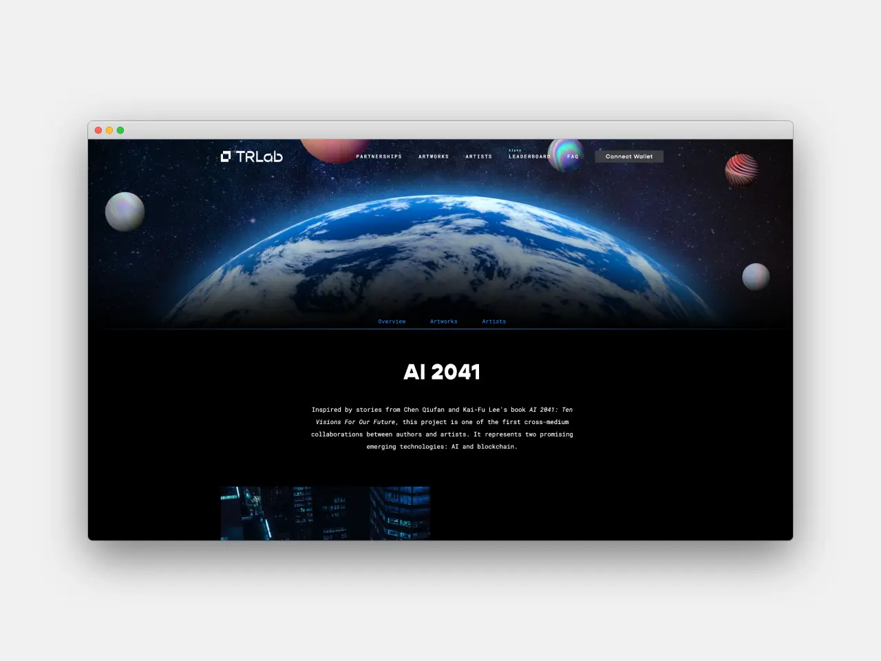 W3 – [TRLab](https://trlab.com/) x AI2041 NFT