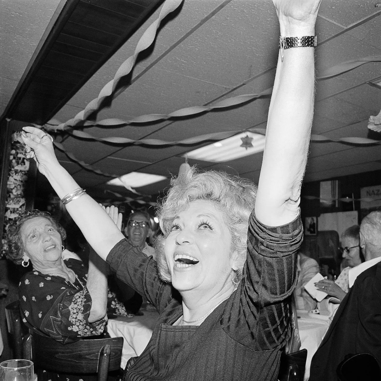 Mom at Sammy's Roumanian, NY, July 1978 © Meryl Meisler