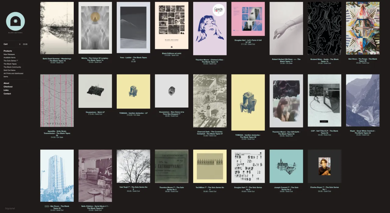Blank Editions releases