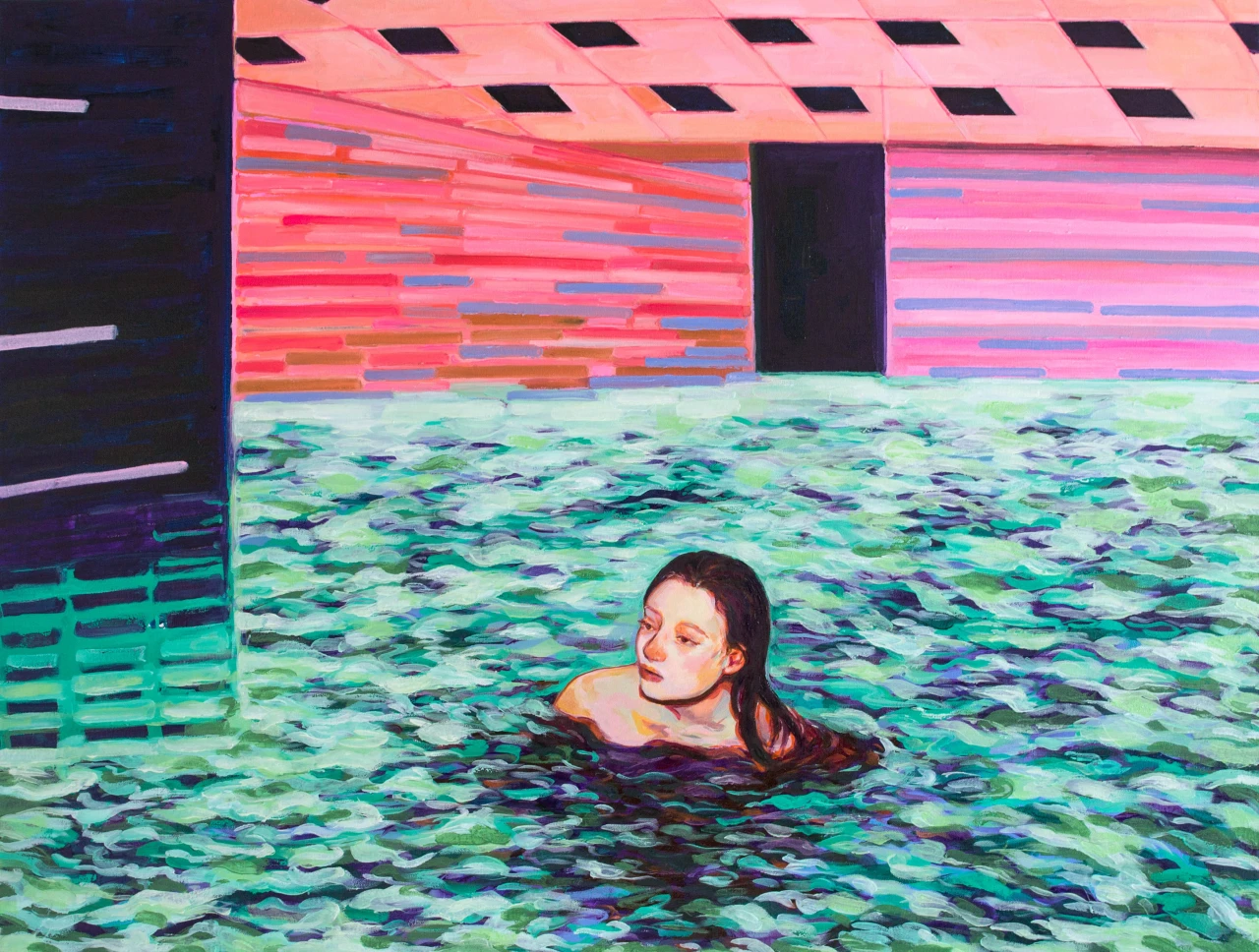 Hotel Spring, 2020 © Corn Shuk Mei Ho, from the series Night Swims 2020