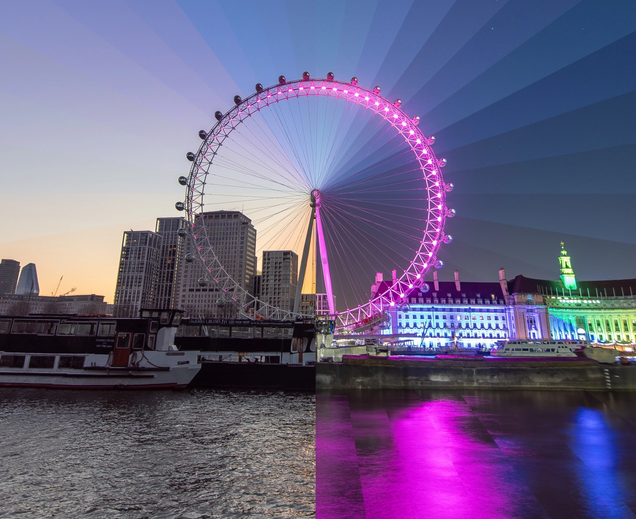 The London Eye which took seven attempts to achieve this effect © Matt Kenneally